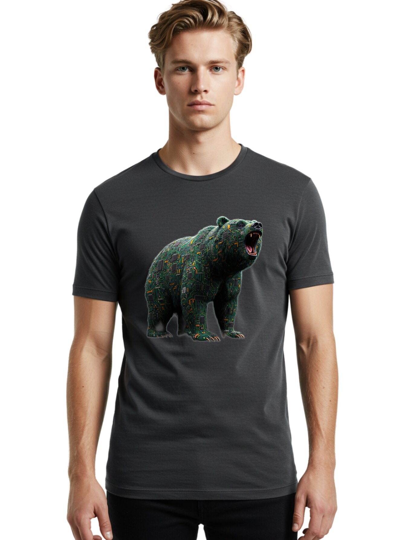 Circuit-Bear Men'S Graphic Tee, 100% Cotton, Comfortable Casual Summer Wear, Machine Washable, Vintage Camera, Old Camera, Antique Camera, Black Camera, Classic Photography, Photography Equipment, Nostalgic Device, Film Camera, Camera Art Bap254 28