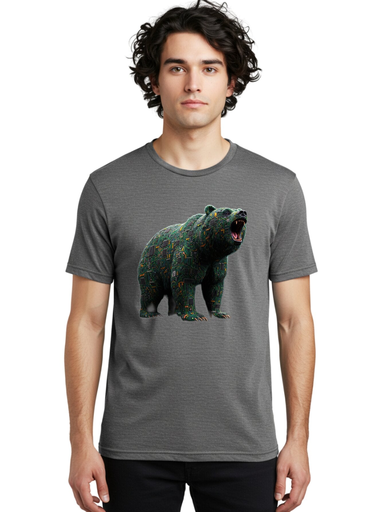 Circuit-Bear Men'S Graphic Tee, 100% Cotton, Comfortable Casual Summer Wear, Machine Washable, Vintage Camera, Old Camera, Antique Camera, Black Camera, Classic Photography, Photography Equipment, Nostalgic Device, Film Camera, Camera Art Bap254 30