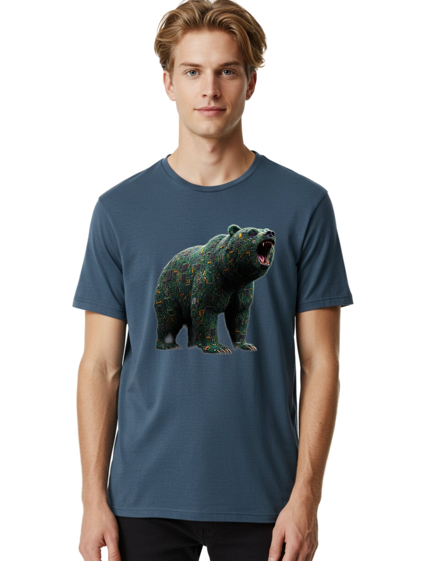 Circuit-Bear Men'S Graphic Tee, 100% Cotton, Comfortable Casual Summer Wear, Machine Washable, Vintage Camera, Old Camera, Antique Camera, Black Camera, Classic Photography, Photography Equipment, Nostalgic Device, Film Camera, Camera Art Bap254 20