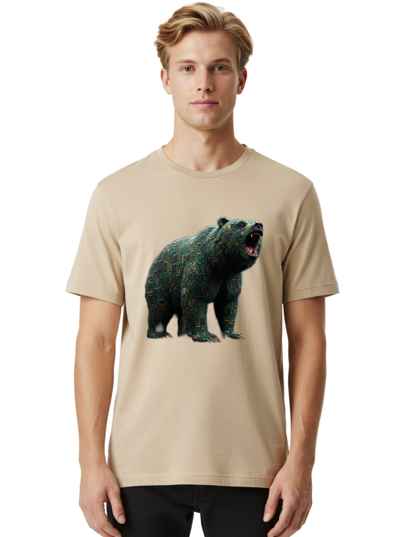 Circuit-Bear Men'S Graphic Tee, 100% Cotton, Comfortable Casual Summer Wear, Machine Washable, Vintage Camera, Old Camera, Antique Camera, Black Camera, Classic Photography, Photography Equipment, Nostalgic Device, Film Camera, Camera Art Bap254 18
