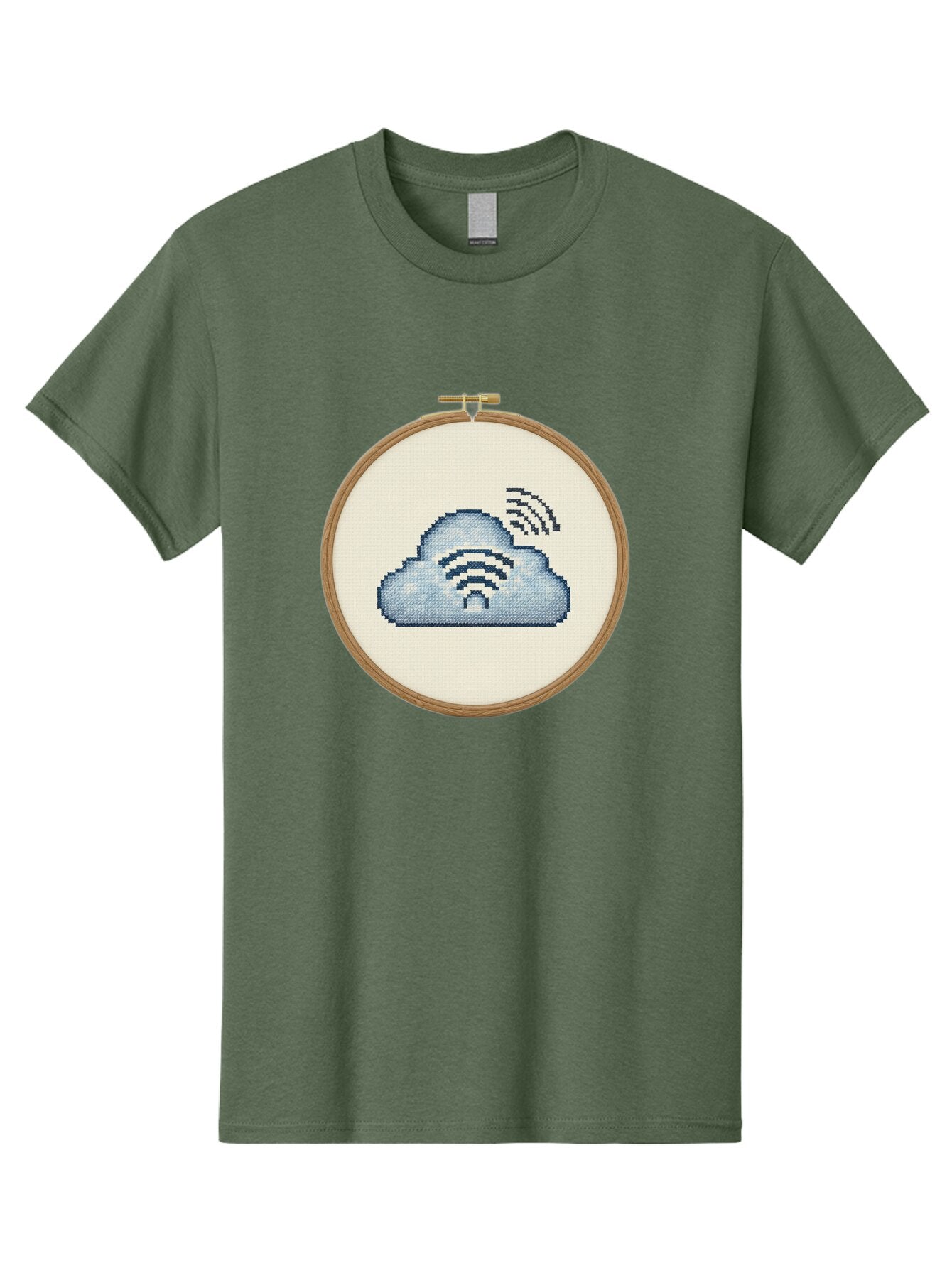 Cloud-With-Wifi Men'S Graphic Tee, 100% Cotton, Comfortable Casual Summer Wear, Machine Washable, Vintage Camera, Old Camera, Antique Camera, Black Camera, Classic Photography, Photography Equipment, Nostalgic Device, Film Camera, Camera Art Bap265