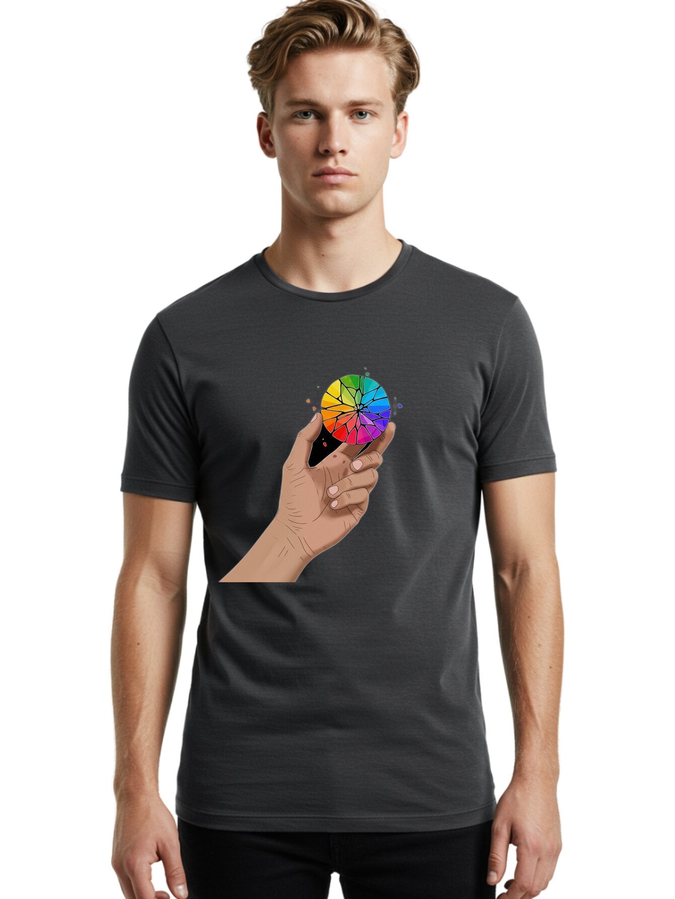 Color-Wheel Men'S Graphic Tee, 100% Cotton, Comfortable Casual Summer Wear, Machine Washable, Vintage Camera, Old Camera, Antique Camera, Black Camera, Classic Photography, Photography Equipment, Nostalgic Device, Film Camera, Camera Art Bap267 26