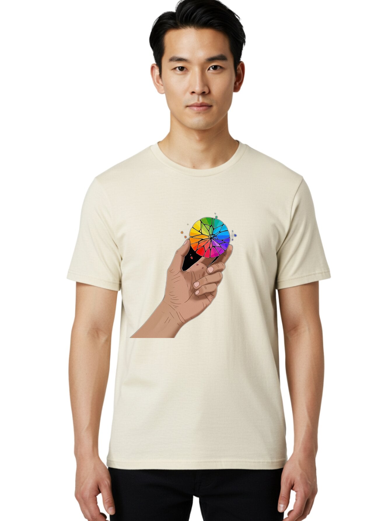 Color-Wheel Men'S Graphic Tee, 100% Cotton, Comfortable Casual Summer Wear, Machine Washable, Vintage Camera, Old Camera, Antique Camera, Black Camera, Classic Photography, Photography Equipment, Nostalgic Device, Film Camera, Camera Art Bap267 22