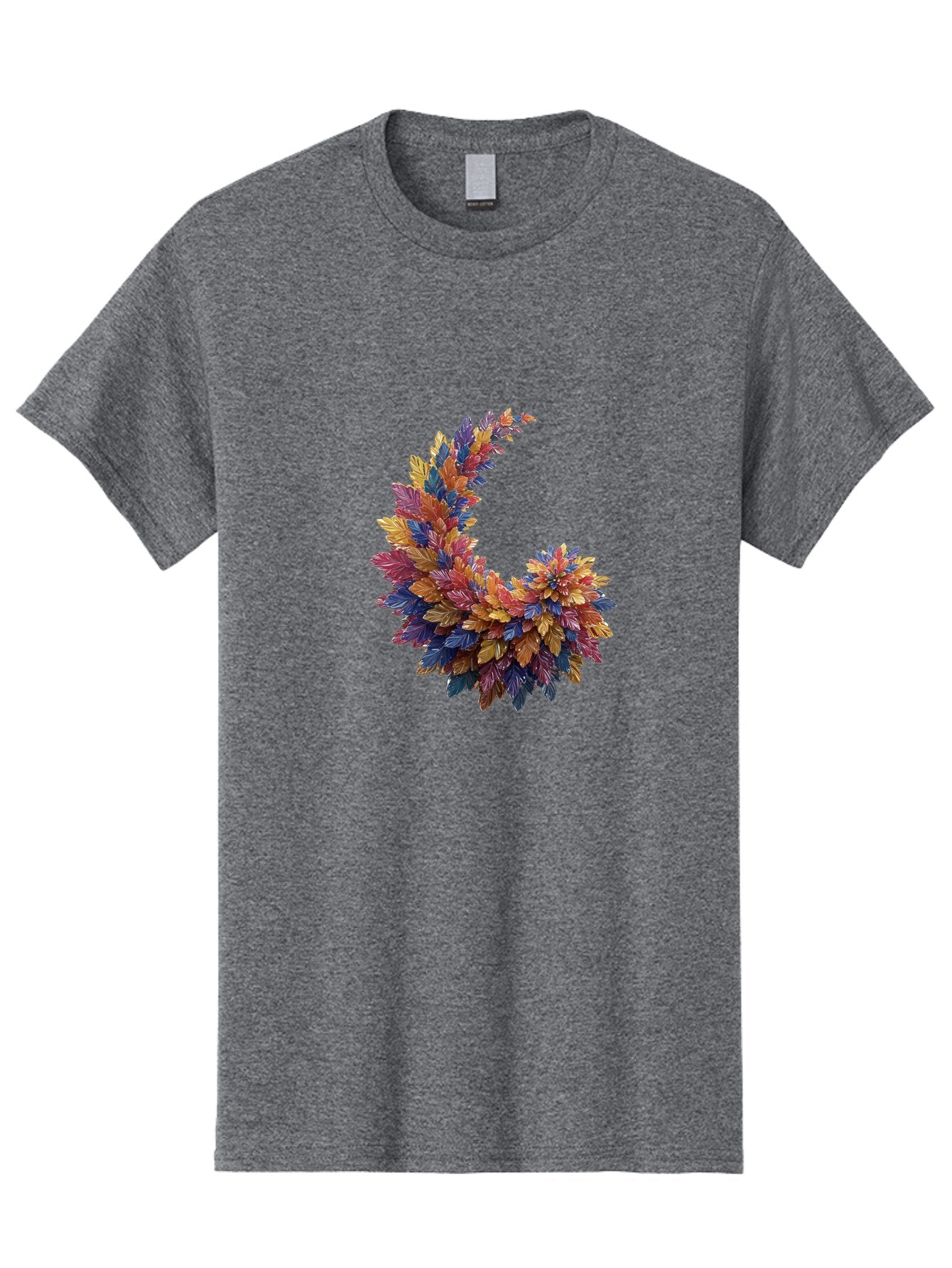 Colorful-Leaves-Graphic Men'S Graphic Tee, 100% Cotton, Comfortable Casual Summer Wear, Machine Washable, Vintage Camera, Old Camera, Antique Camera, Black Camera, Classic Photography, Photography Equipment, Nostalgic Device, Film Camera, Bap268 7