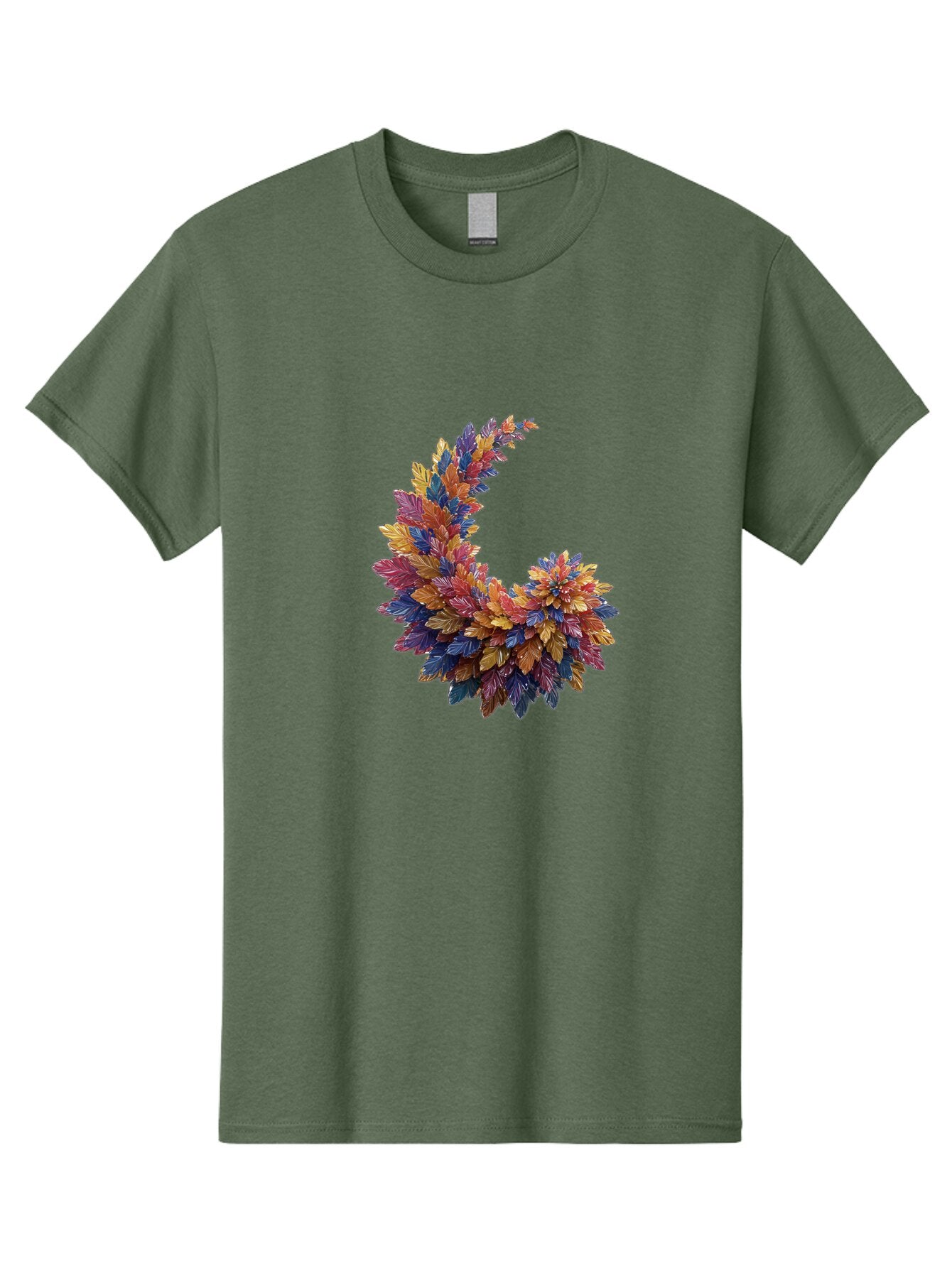 Colorful-Leaves-Graphic Men'S Graphic Tee, 100% Cotton, Comfortable Casual Summer Wear, Machine Washable, Vintage Camera, Old Camera, Antique Camera, Black Camera, Classic Photography, Photography Equipment, Nostalgic Device, Film Camera, Bap268 5