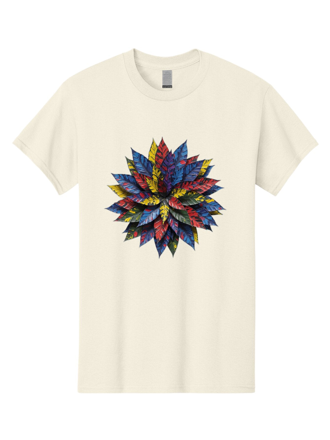 Colorful-Leaves-Mandala Men'S Graphic Tee, 100% Cotton, Comfortable Casual Summer Wear, Machine Washable, Vintage Camera, Old Camera, Antique Camera, Black Camera, Classic Photography, Photography Equipment, Nostalgic Device, Film Camera, Bap269 15
