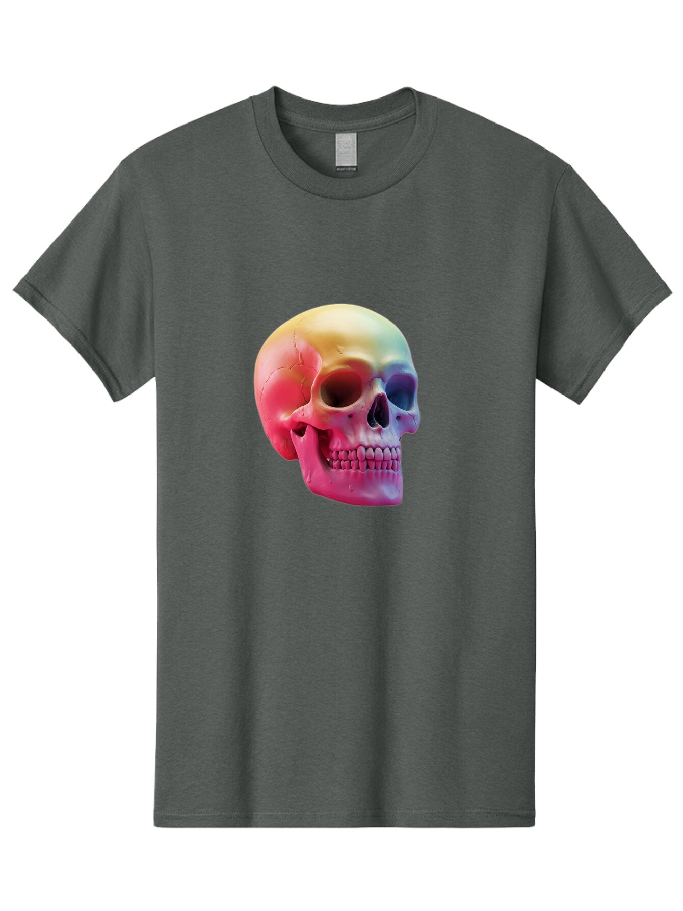 Colorful-Skull-1 Men'S Graphic Tee, 100% Cotton, Comfortable Casual Summer Wear, Machine Washable, Vintage Camera, Old Camera, Antique Camera, Black Camera, Classic Photography, Photography Equipment, Nostalgic Device, Film Camera, Camera Art Bap270