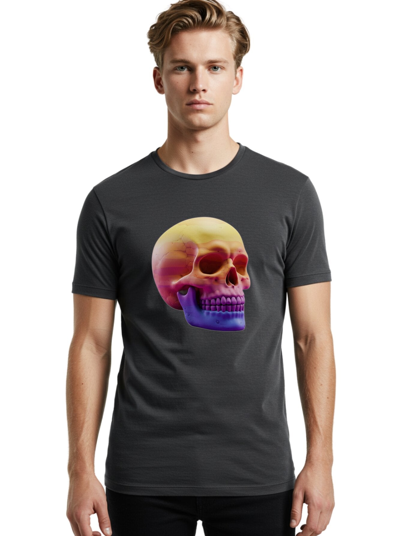 Colorful-Skull Men'S Graphic Tee, 100% Cotton, Comfortable Casual Summer Wear, Machine Washable, Vintage Camera, Old Camera, Antique Camera, Black Camera, Classic Photography, Photography Equipment, Nostalgic Device, Film Camera, Camera Art Bap271 20