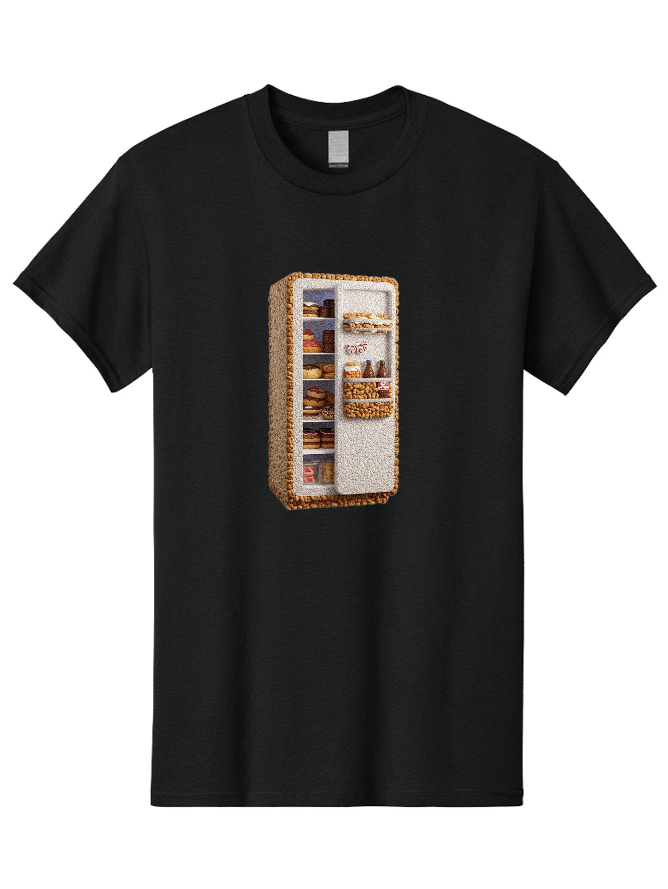 Cookie-Fridge-1 Men'S Graphic Tee, 100% Cotton, Comfortable Casual Summer Wear, Machine Washable, Vintage Camera, Old Camera, Antique Camera, Black Camera, Classic Photography, Photography Equipment, Nostalgic Device, Film Camera, Camera Art Bap273 4