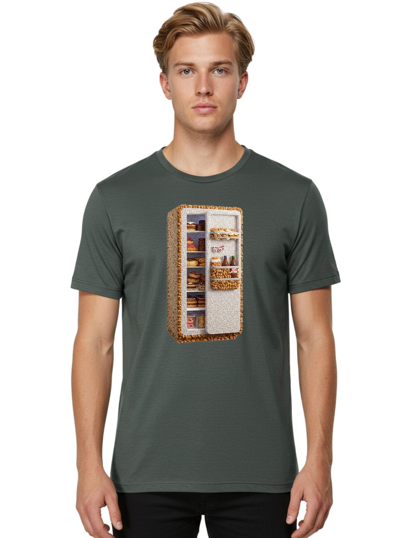 Cookie-Fridge-1 Men'S Graphic Tee, 100% Cotton, Comfortable Casual Summer Wear, Machine Washable, Vintage Camera, Old Camera, Antique Camera, Black Camera, Classic Photography, Photography Equipment, Nostalgic Device, Film Camera, Camera Art Bap273 30