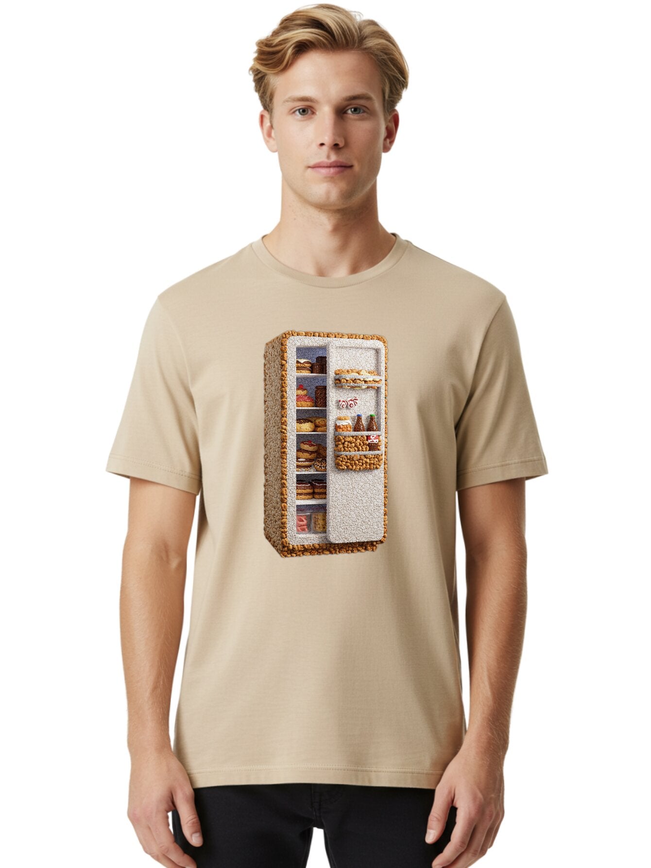 Cookie-Fridge-1 Men'S Graphic Tee, 100% Cotton, Comfortable Casual Summer Wear, Machine Washable, Vintage Camera, Old Camera, Antique Camera, Black Camera, Classic Photography, Photography Equipment, Nostalgic Device, Film Camera, Camera Art Bap273 20