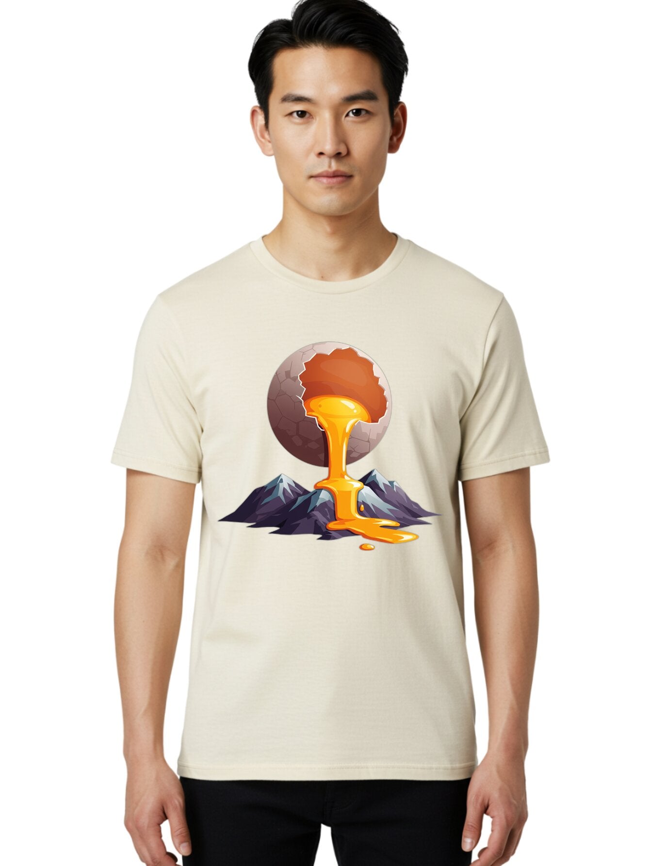 Cracked-Egg-4 Men'S Graphic Tee, 100% Cotton, Comfortable Casual Summer Wear, Machine Washable, Vintage Camera, Old Camera, Antique Camera, Black Camera, Classic Photography, Photography Equipment, Nostalgic Device, Film Camera, Camera Art Bap288 16