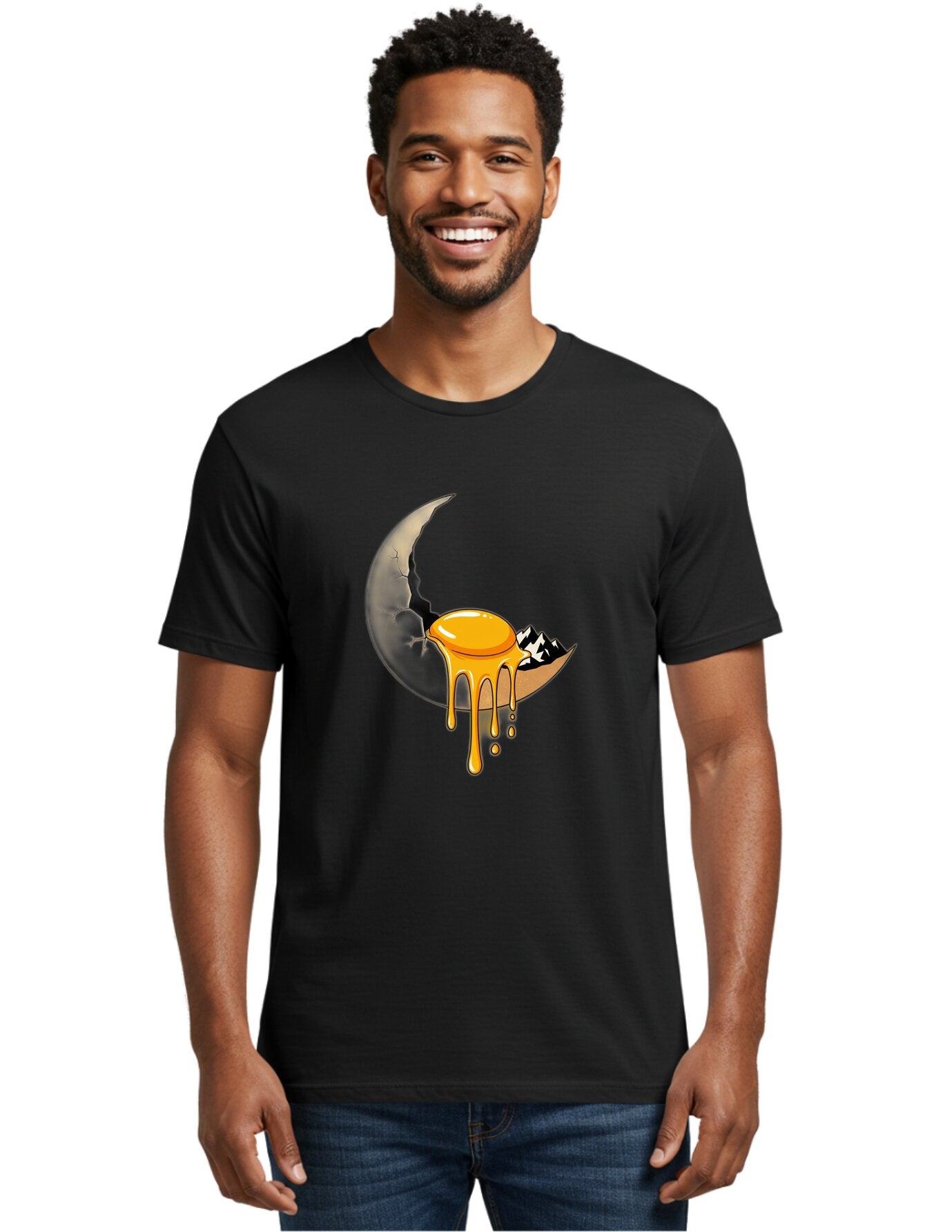 Cracked-Moon-With-Fried-Egg Men'S Graphic Tee, 100% Cotton, Comfortable Casual Summer Wear, Machine Washable, Vintage Camera, Old Camera, Antique Camera, Black Camera, Classic Photography, Photography Equipment, Nostalgic Device, Film Camera, Bap292 29