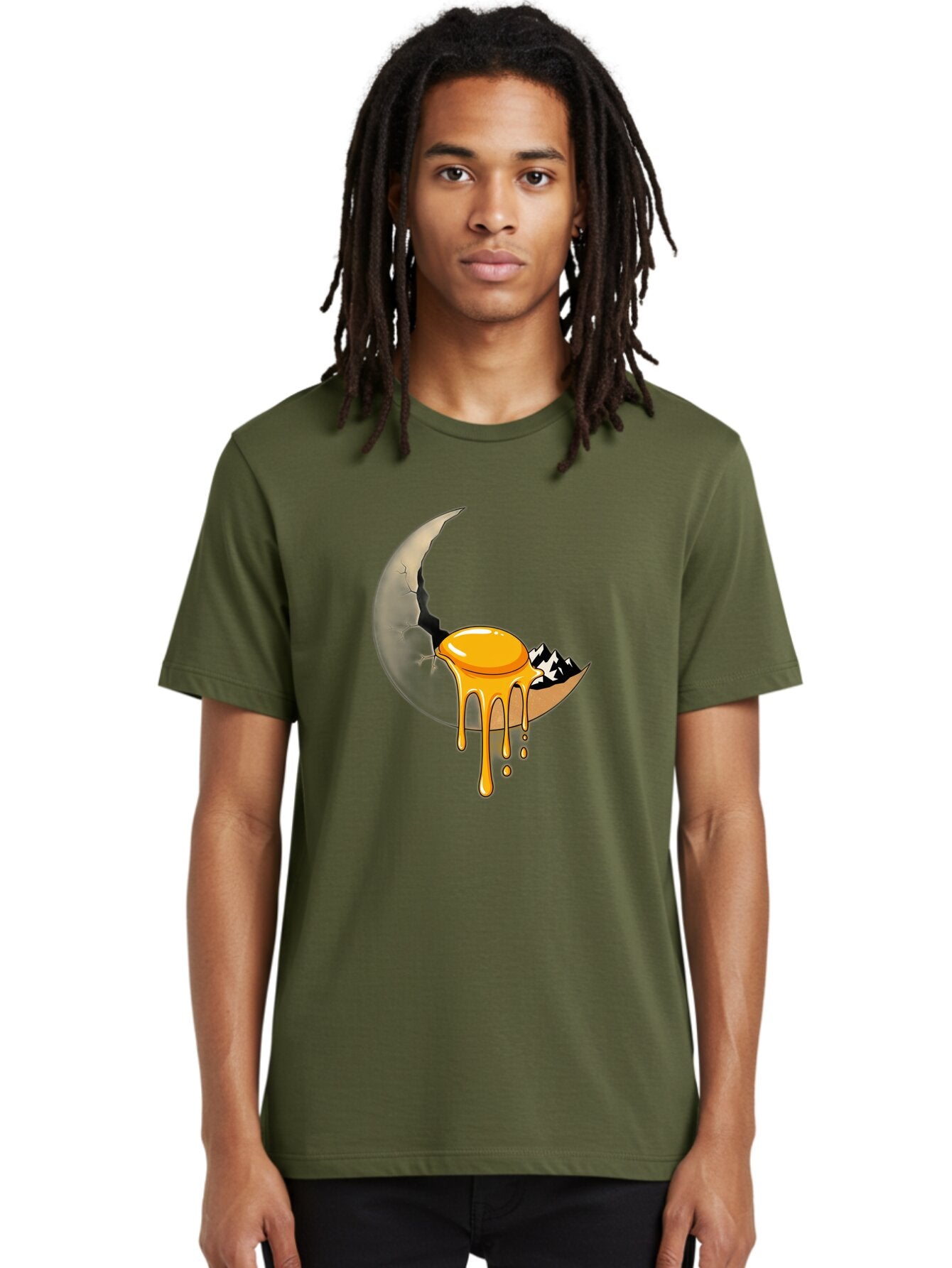 Cracked-Moon-With-Fried-Egg Men'S Graphic Tee, 100% Cotton, Comfortable Casual Summer Wear, Machine Washable, Vintage Camera, Old Camera, Antique Camera, Black Camera, Classic Photography, Photography Equipment, Nostalgic Device, Film Camera, Bap292 22