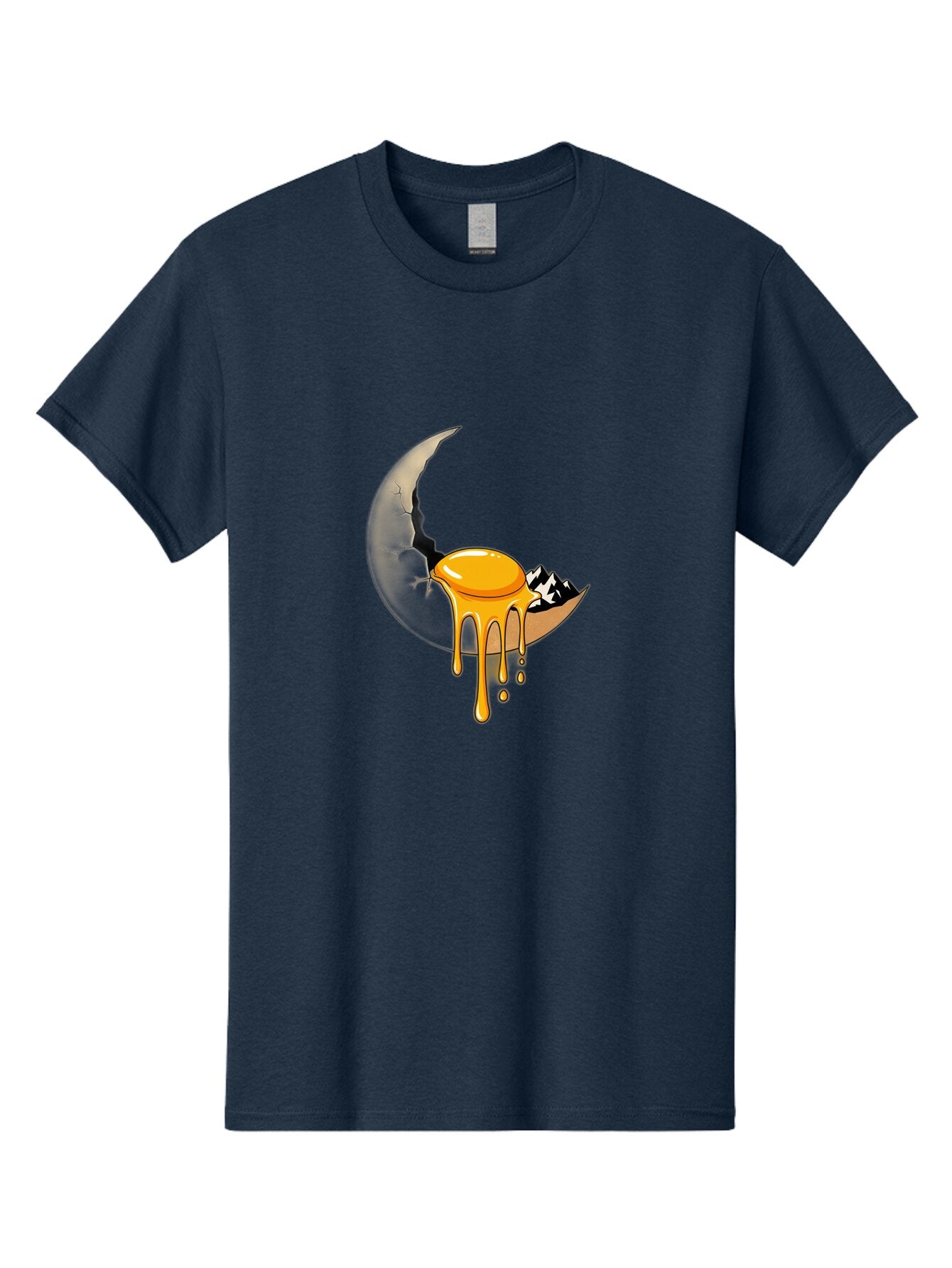 Cracked-Moon-With-Fried-Egg Men'S Graphic Tee, 100% Cotton, Comfortable Casual Summer Wear, Machine Washable, Vintage Camera, Old Camera, Antique Camera, Black Camera, Classic Photography, Photography Equipment, Nostalgic Device, Film Camera, Bap292