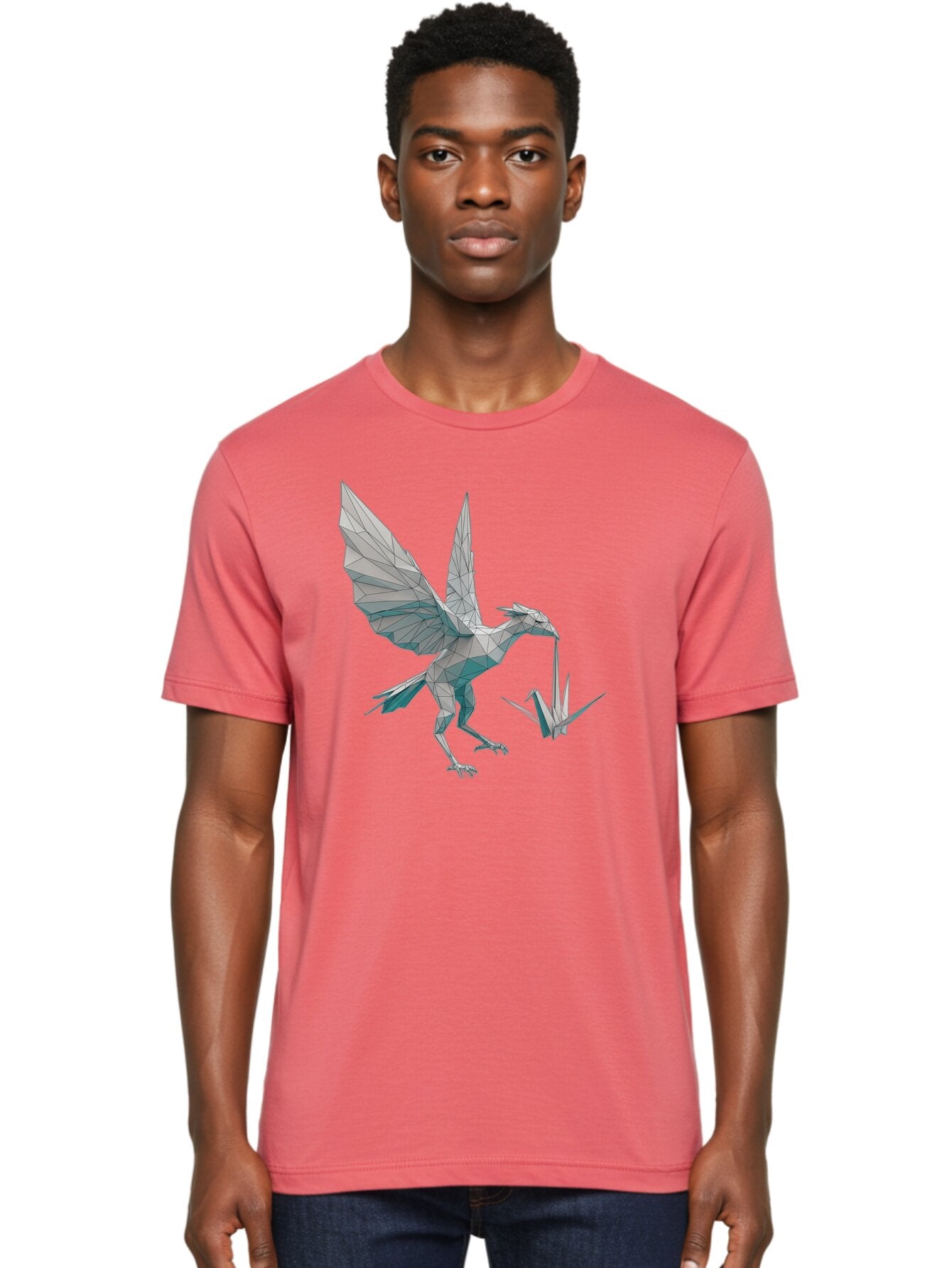 Crane-Origami Men'S Graphic Tee, 100% Cotton, Comfortable Casual Summer Wear, Machine Washable, Vintage Camera, Old Camera, Antique Camera, Black Camera, Classic Photography, Photography Equipment, Nostalgic Device, Film Camera, Camera Art Bap293 30