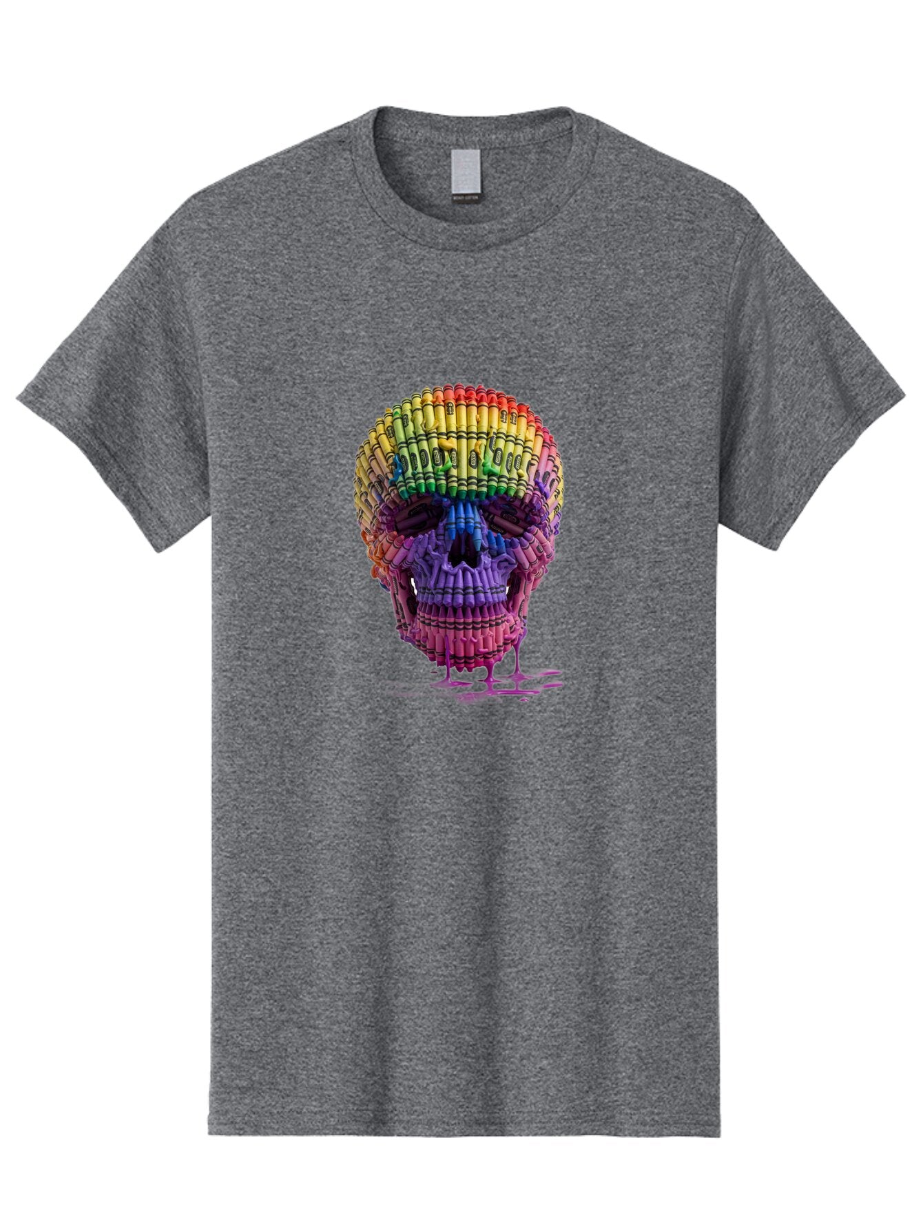Crayon-Skull Men'S Graphic Tee, 100% Cotton, Comfortable Casual Summer Wear, Machine Washable, Vintage Camera, Old Camera, Antique Camera, Black Camera, Classic Photography, Photography Equipment, Nostalgic Device, Film Camera, Camera Art Bap294 8