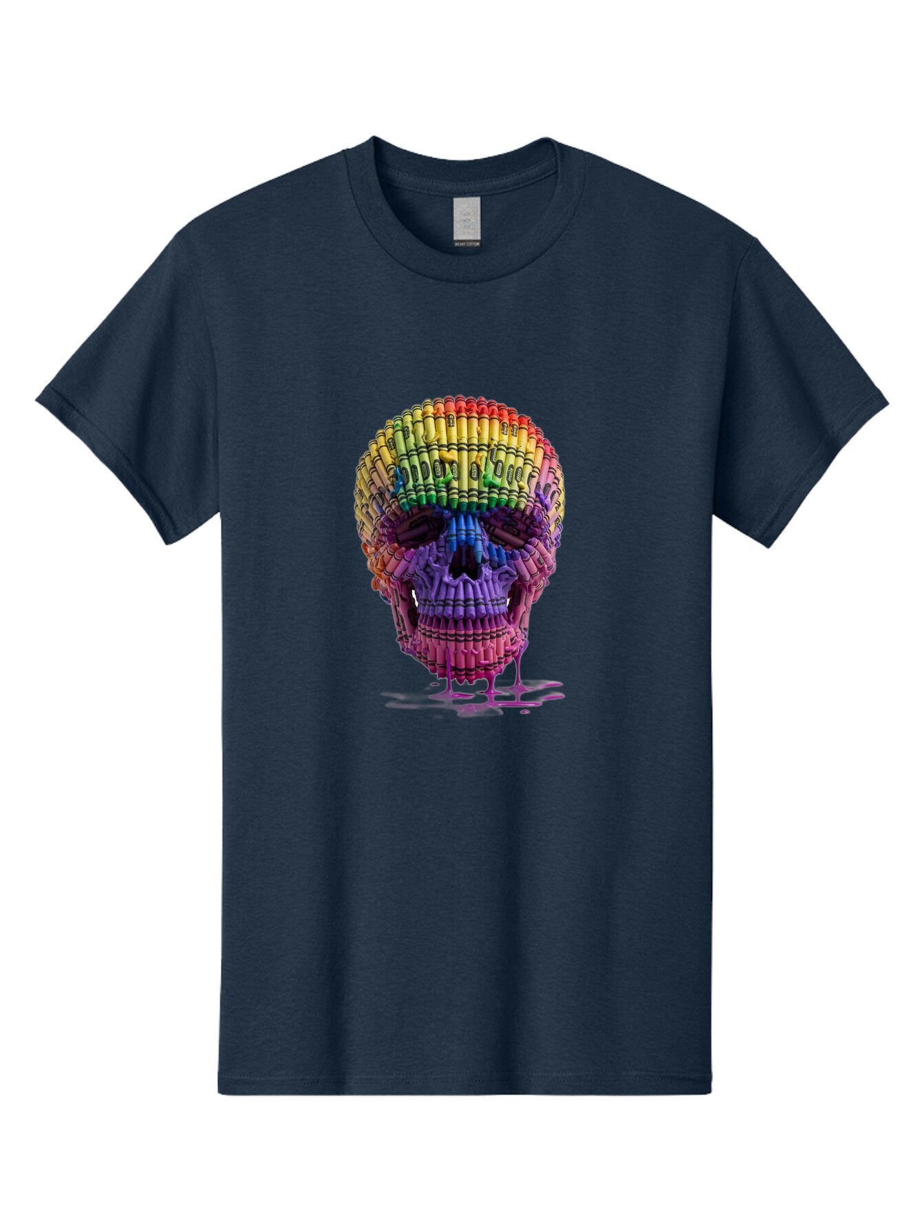 Crayon-Skull Men'S Graphic Tee, 100% Cotton, Comfortable Casual Summer Wear, Machine Washable, Vintage Camera, Old Camera, Antique Camera, Black Camera, Classic Photography, Photography Equipment, Nostalgic Device, Film Camera, Camera Art Bap294
