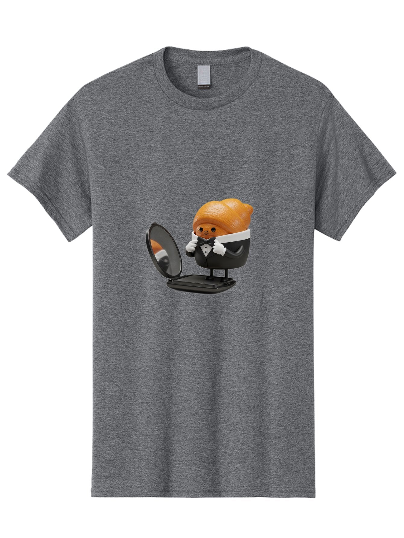 Croissant-Figurine Men'S Graphic Tee, 100% Cotton, Comfortable Casual Summer Wear, Machine Washable, Vintage Camera, Old Camera, Antique Camera, Black Camera, Classic Photography, Photography Equipment, Nostalgic Device, Film Camera, Bap300 6