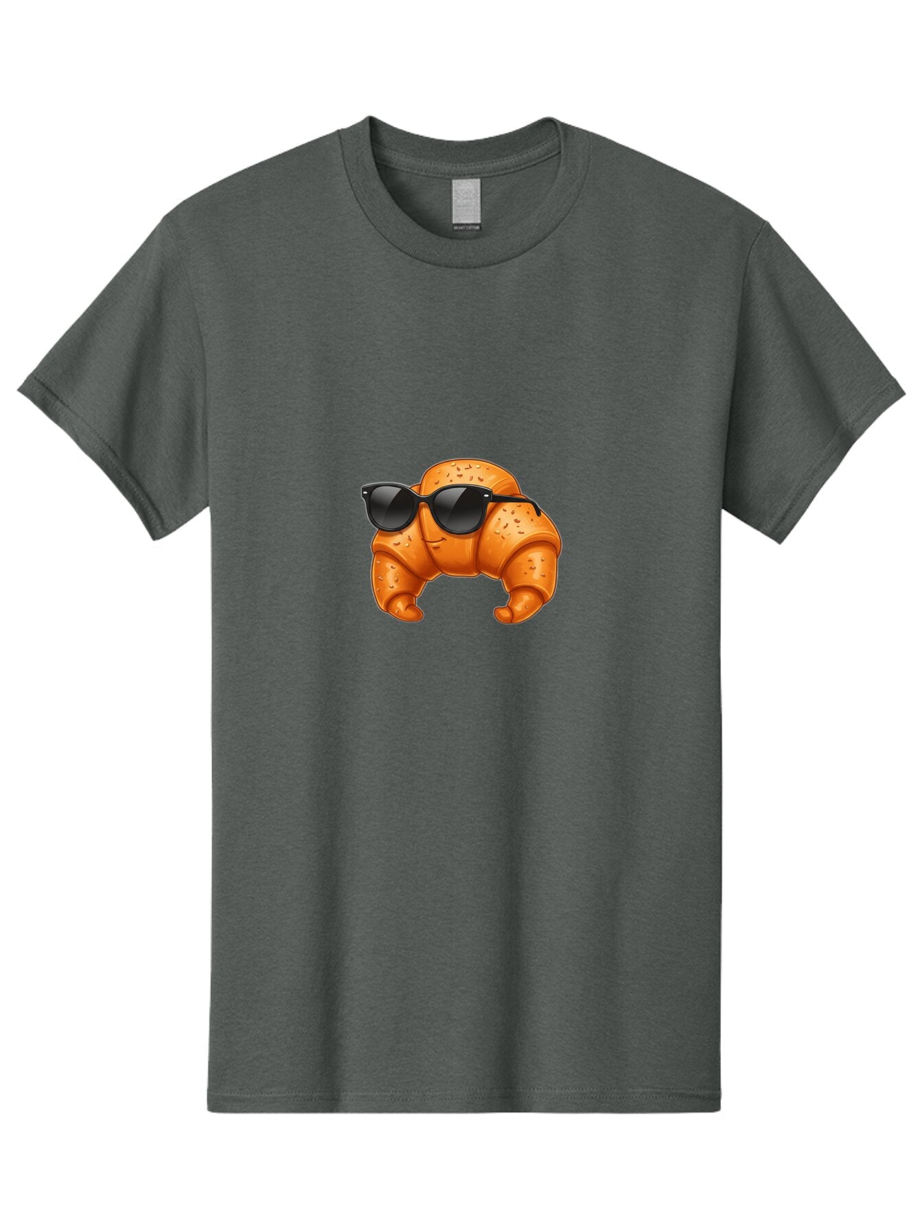 Croissant-With-Sunglasses Men'S Graphic Tee, 100% Cotton, Comfortable Casual Summer Wear, Machine Washable, Vintage Camera, Old Camera, Antique Camera, Black Camera, Classic Photography, Photography Equipment, Nostalgic Device, Film Camera, Bap301 9