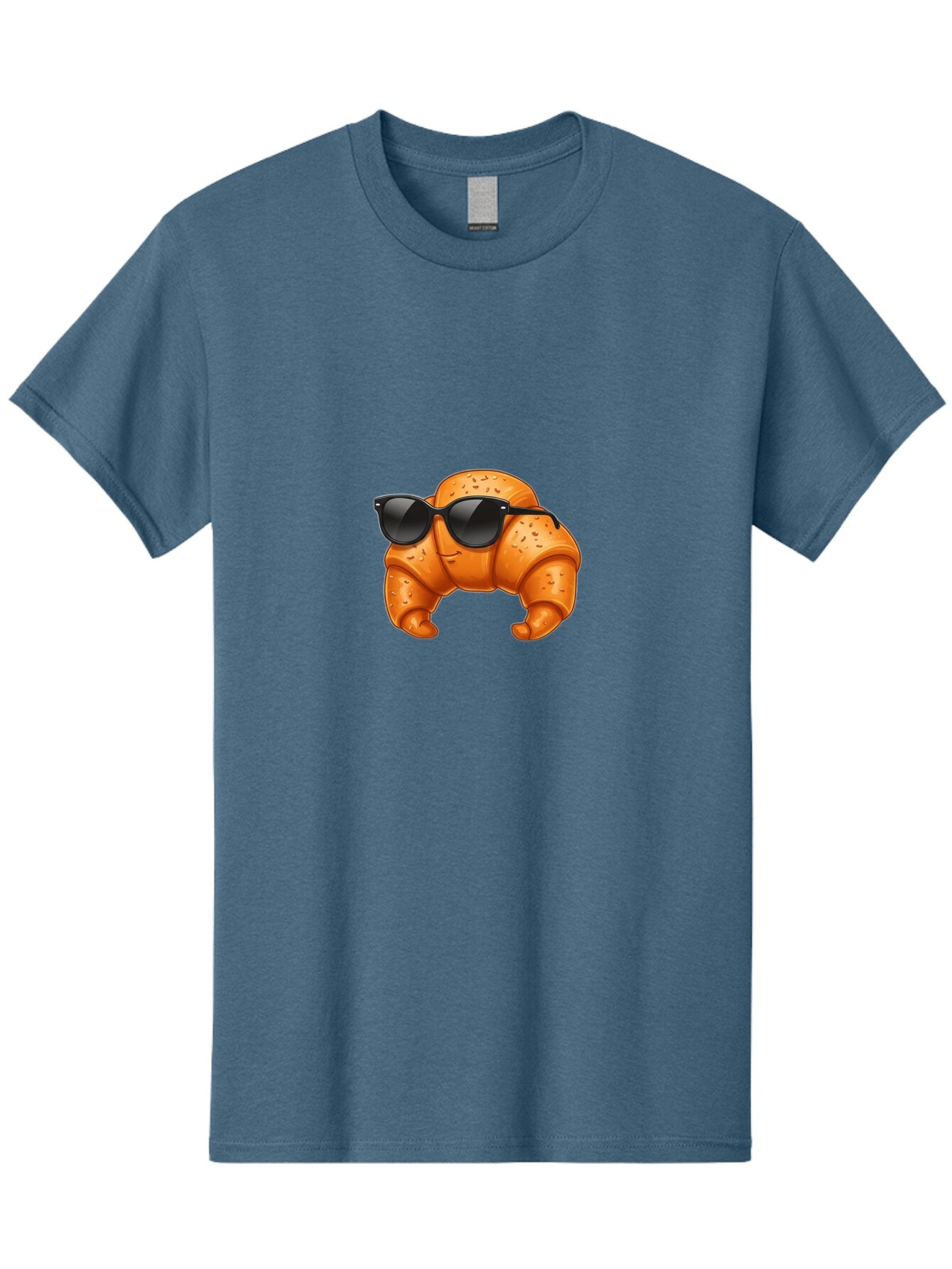 Croissant-With-Sunglasses Men'S Graphic Tee, 100% Cotton, Comfortable Casual Summer Wear, Machine Washable, Vintage Camera, Old Camera, Antique Camera, Black Camera, Classic Photography, Photography Equipment, Nostalgic Device, Film Camera, Bap301 12