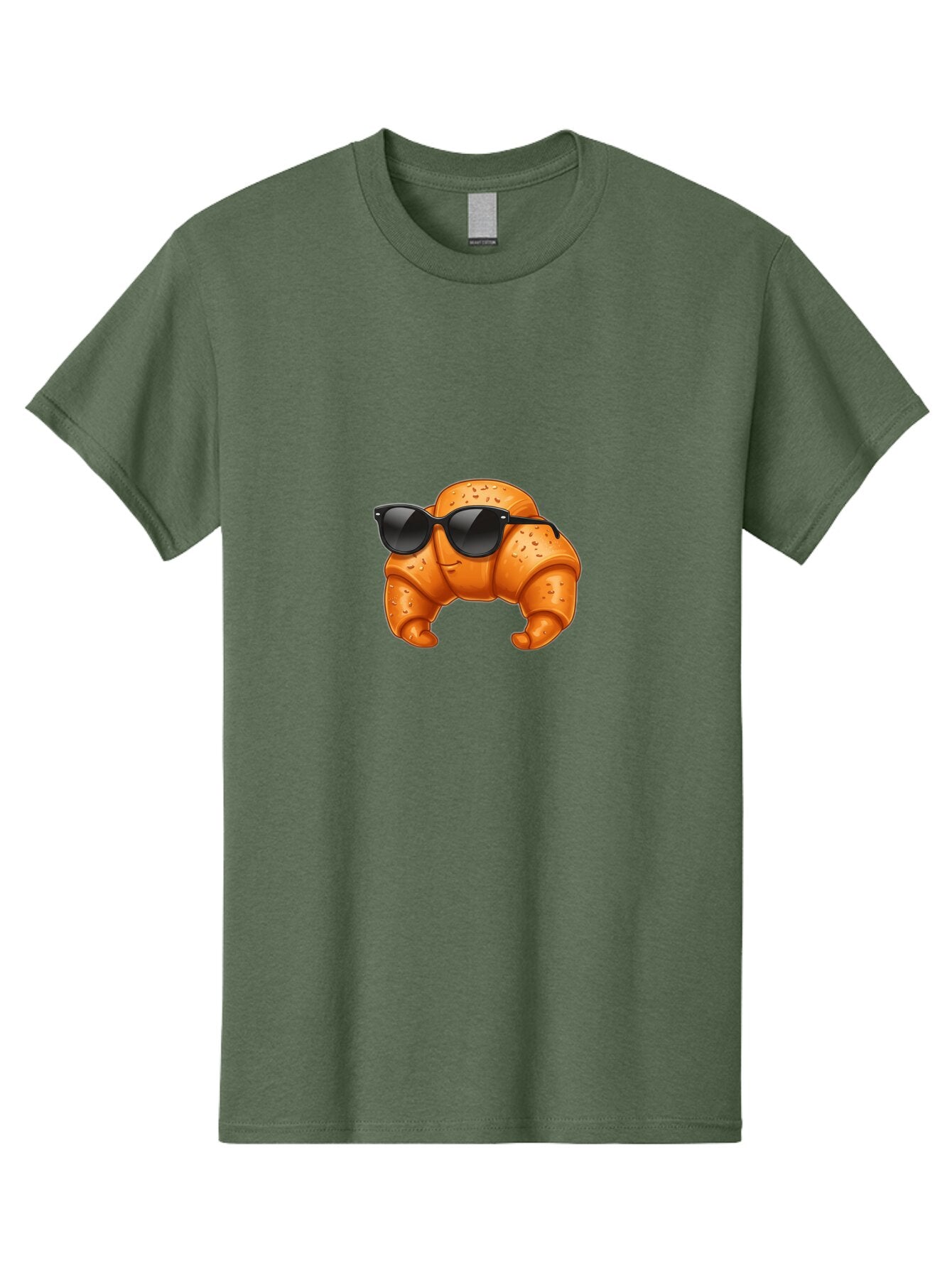 Croissant-With-Sunglasses Men'S Graphic Tee, 100% Cotton, Comfortable Casual Summer Wear, Machine Washable, Vintage Camera, Old Camera, Antique Camera, Black Camera, Classic Photography, Photography Equipment, Nostalgic Device, Film Camera, Bap301 8