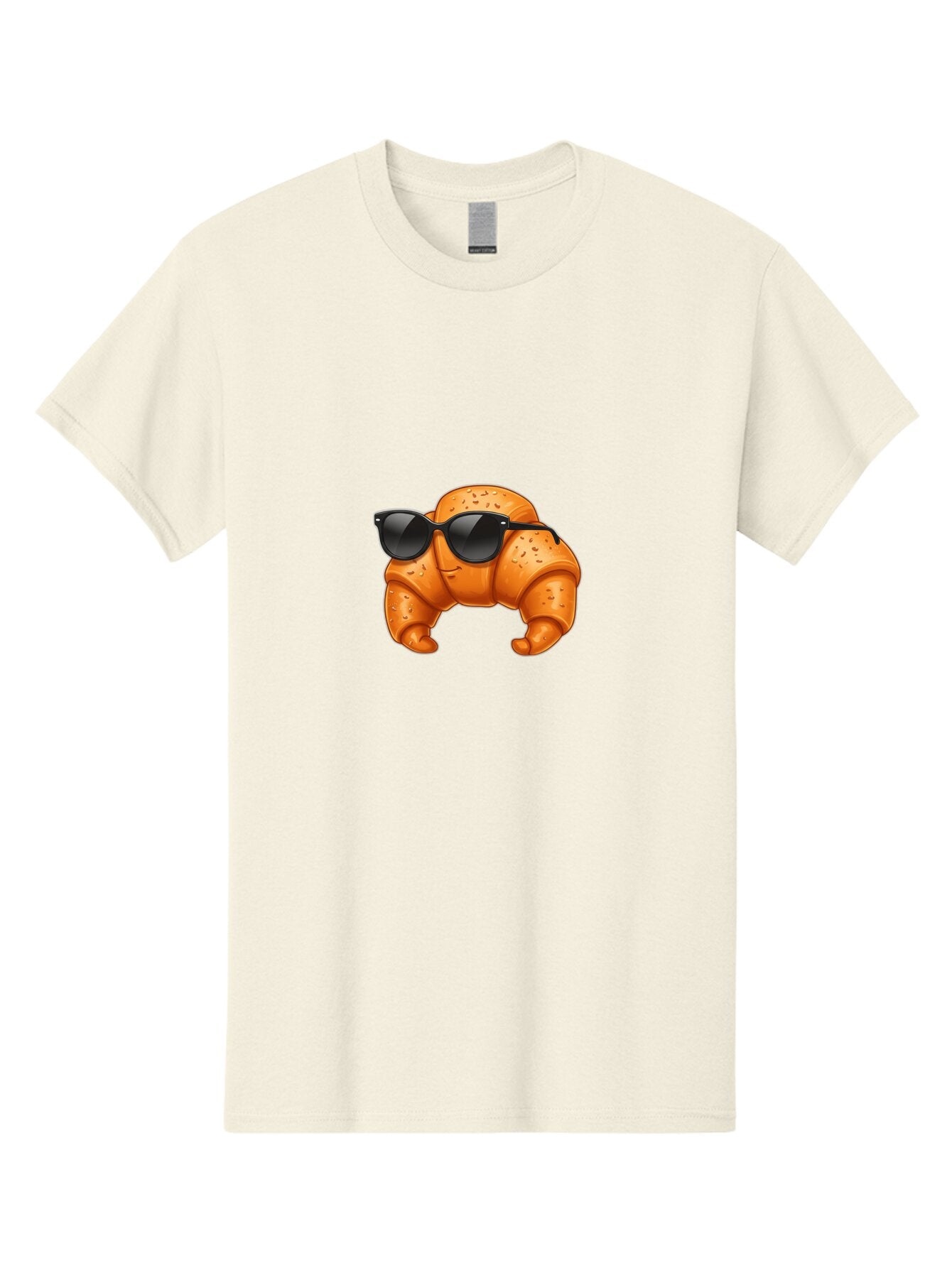 Croissant-With-Sunglasses Men'S Graphic Tee, 100% Cotton, Comfortable Casual Summer Wear, Machine Washable, Vintage Camera, Old Camera, Antique Camera, Black Camera, Classic Photography, Photography Equipment, Nostalgic Device, Film Camera, Bap301 2