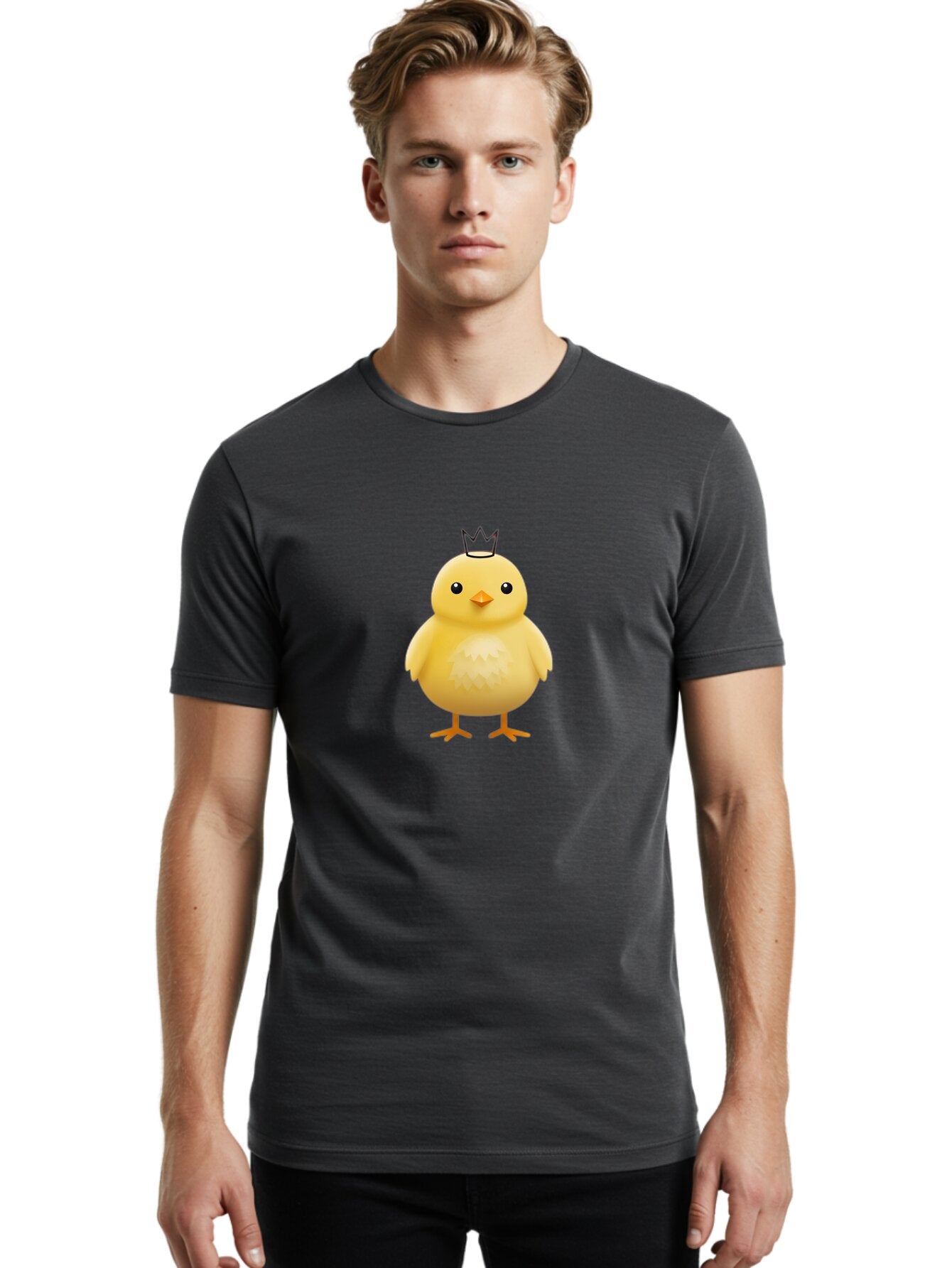 Crowned-Chick-1 Men'S Graphic Tee, 100% Cotton, Comfortable Casual Summer Wear, Machine Washable, Vintage Camera, Old Camera, Antique Camera, Black Camera, Classic Photography, Photography Equipment, Nostalgic Device, Film Camera, Camera Art Bap304 16