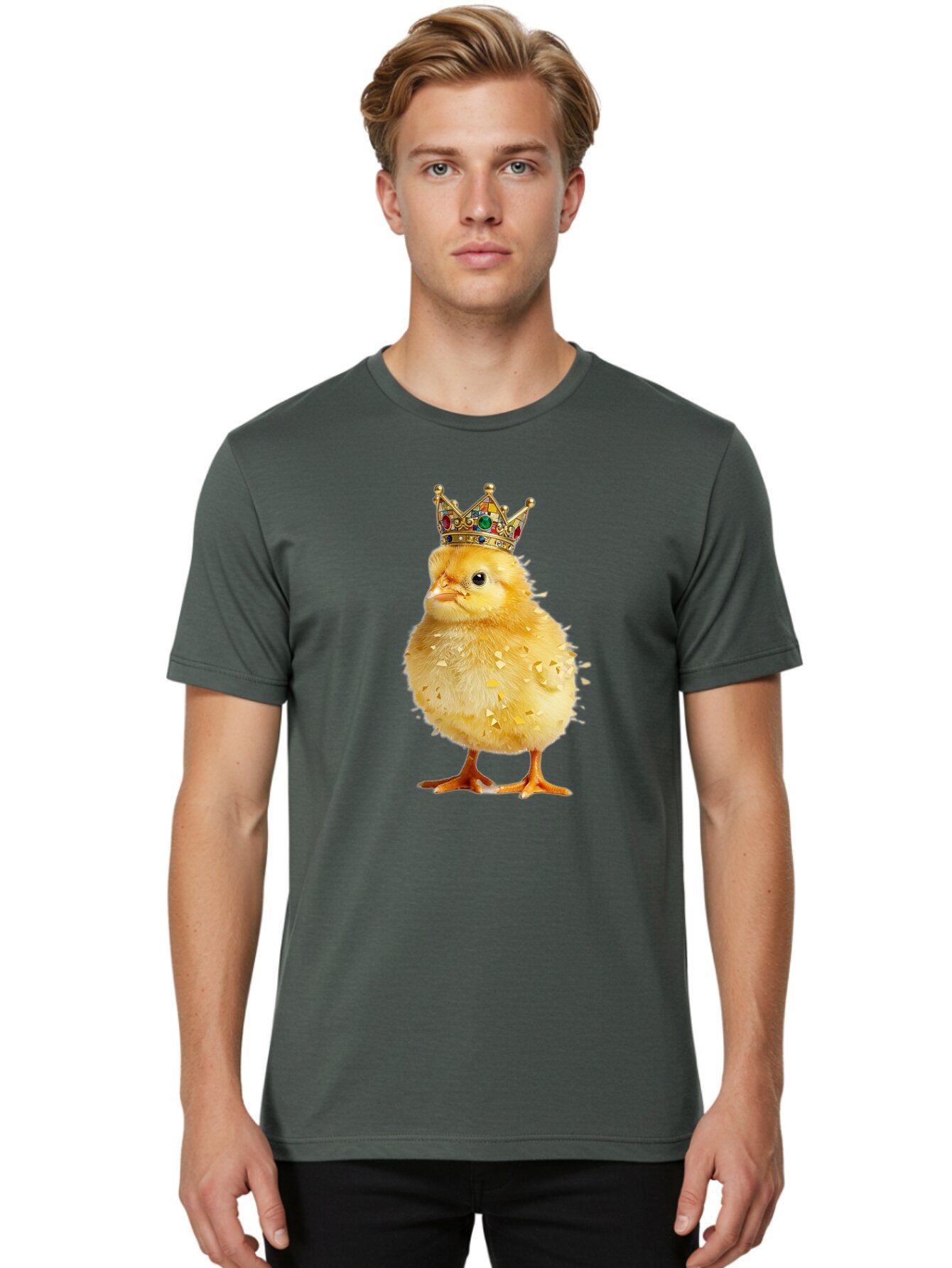 Crowned-Chick-2 Men'S Graphic Tee, 100% Cotton, Comfortable Casual Summer Wear, Machine Washable, Vintage Camera, Old Camera, Antique Camera, Black Camera, Classic Photography, Photography Equipment, Nostalgic Device, Film Camera, Camera Art Bap305 27
