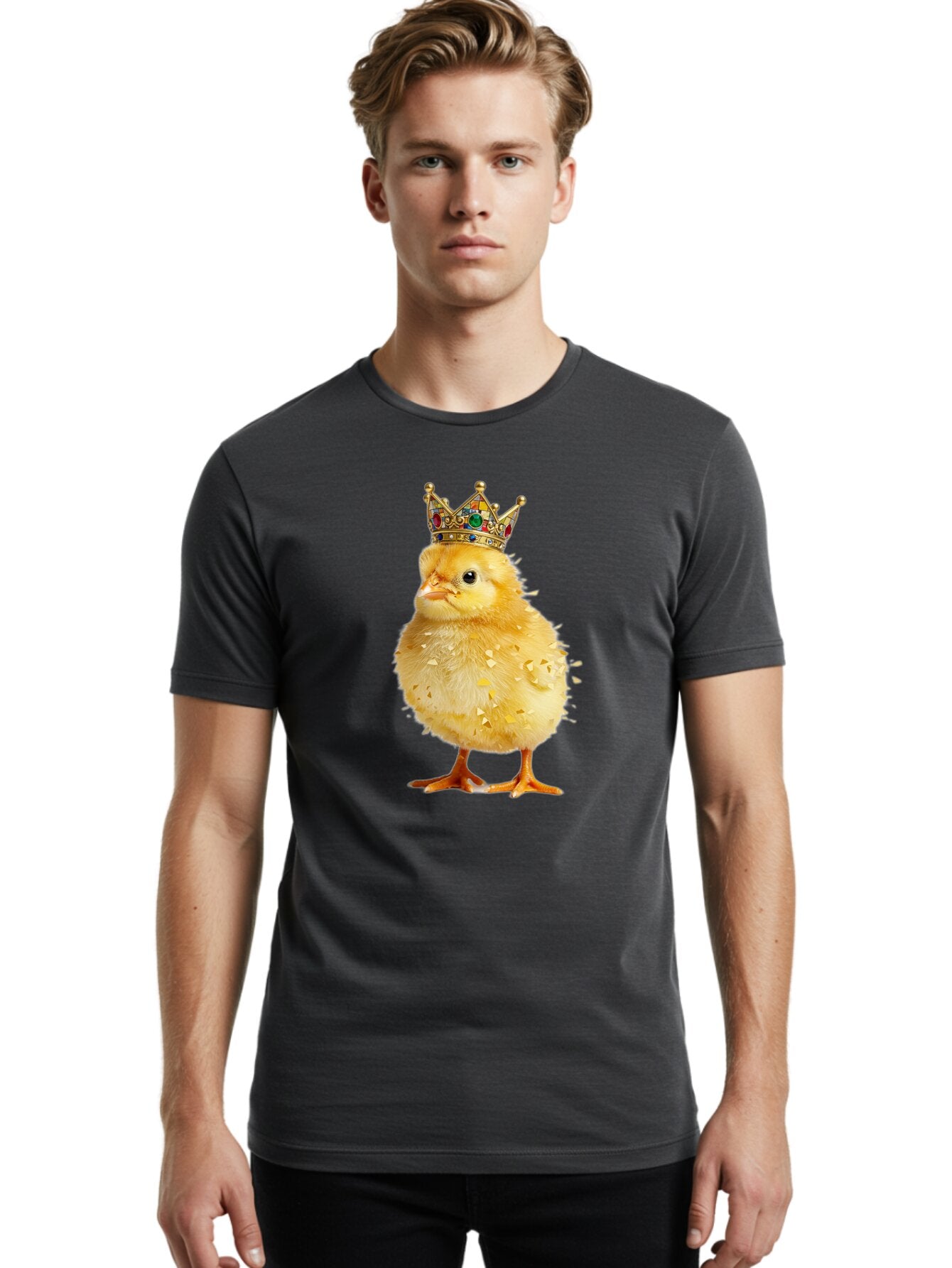 Crowned-Chick-2 Men'S Graphic Tee, 100% Cotton, Comfortable Casual Summer Wear, Machine Washable, Vintage Camera, Old Camera, Antique Camera, Black Camera, Classic Photography, Photography Equipment, Nostalgic Device, Film Camera, Camera Art Bap305 21