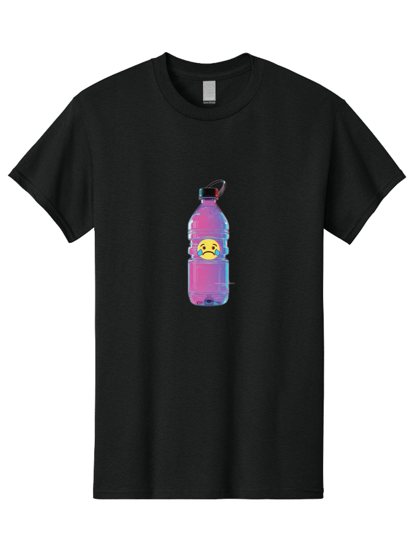 Crying-Face-Water-Bottle Men'S Graphic Tee, 100% Cotton, Comfortable Casual Summer Wear, Machine Washable, Vintage Camera, Old Camera, Antique Camera, Black Camera, Classic Photography, Photography Equipment, Nostalgic Device, Film Camera, Bap312 11