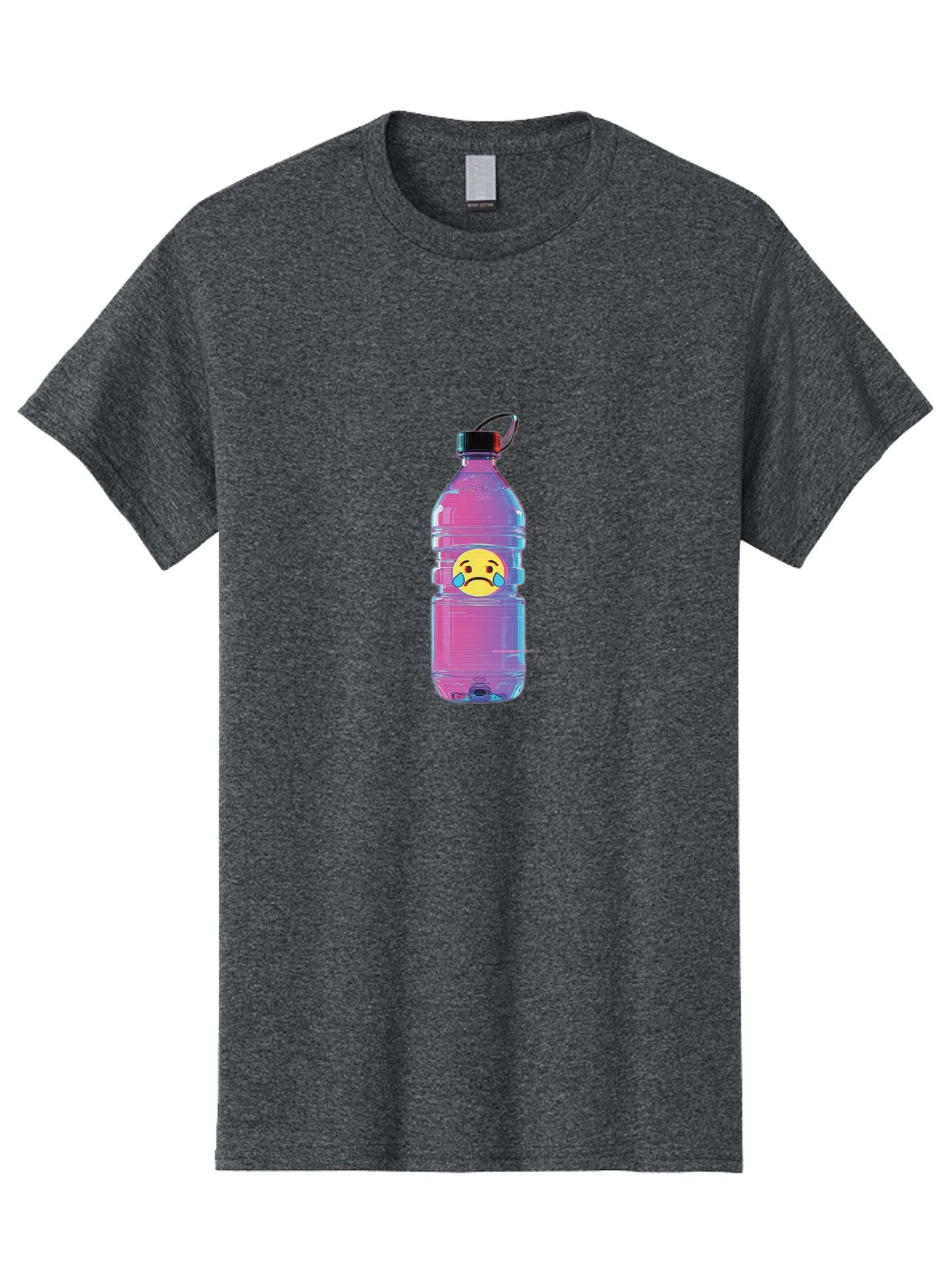 Crying-Face-Water-Bottle Men'S Graphic Tee, 100% Cotton, Comfortable Casual Summer Wear, Machine Washable, Vintage Camera, Old Camera, Antique Camera, Black Camera, Classic Photography, Photography Equipment, Nostalgic Device, Film Camera, Bap312 1