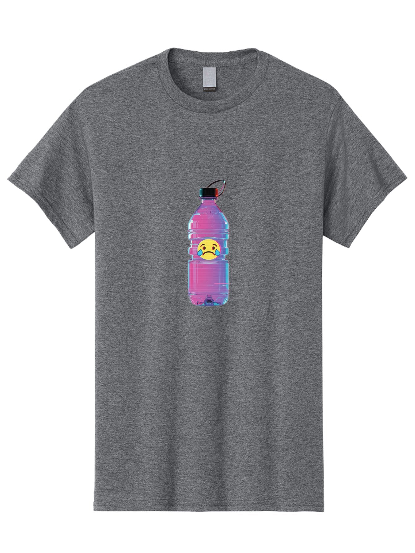 Crying-Face-Water-Bottle Men'S Graphic Tee, 100% Cotton, Comfortable Casual Summer Wear, Machine Washable, Vintage Camera, Old Camera, Antique Camera, Black Camera, Classic Photography, Photography Equipment, Nostalgic Device, Film Camera, Bap312 12
