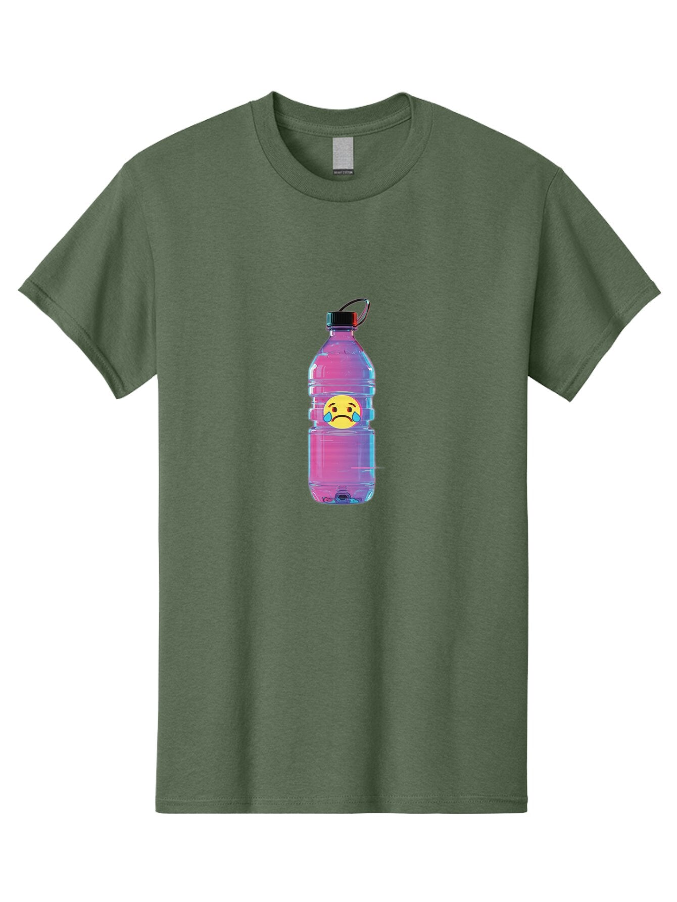 Crying-Face-Water-Bottle Men'S Graphic Tee, 100% Cotton, Comfortable Casual Summer Wear, Machine Washable, Vintage Camera, Old Camera, Antique Camera, Black Camera, Classic Photography, Photography Equipment, Nostalgic Device, Film Camera, Bap312 8