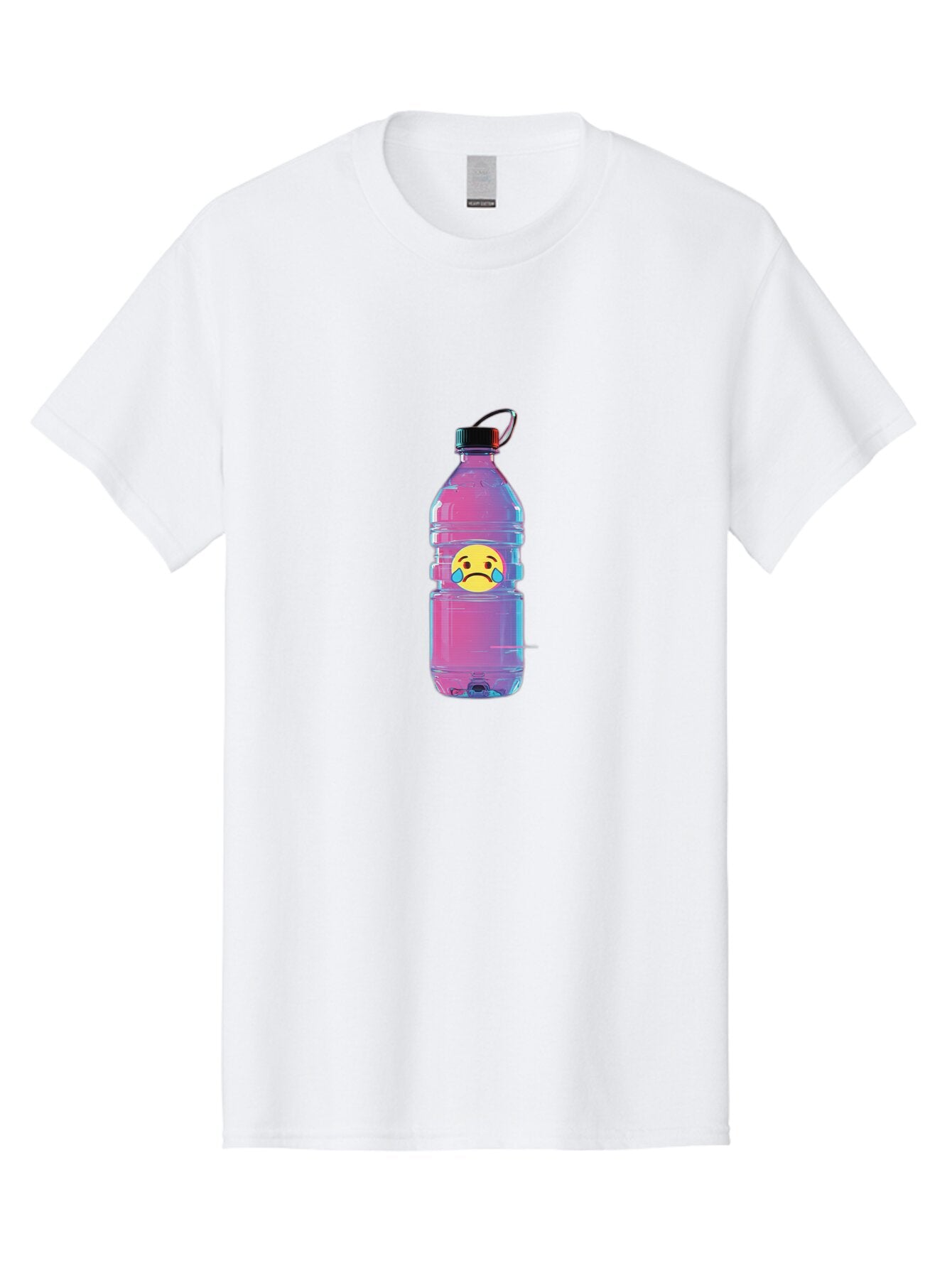 Crying-Face-Water-Bottle Men'S Graphic Tee, 100% Cotton, Comfortable Casual Summer Wear, Machine Washable, Vintage Camera, Old Camera, Antique Camera, Black Camera, Classic Photography, Photography Equipment, Nostalgic Device, Film Camera, Bap312 7