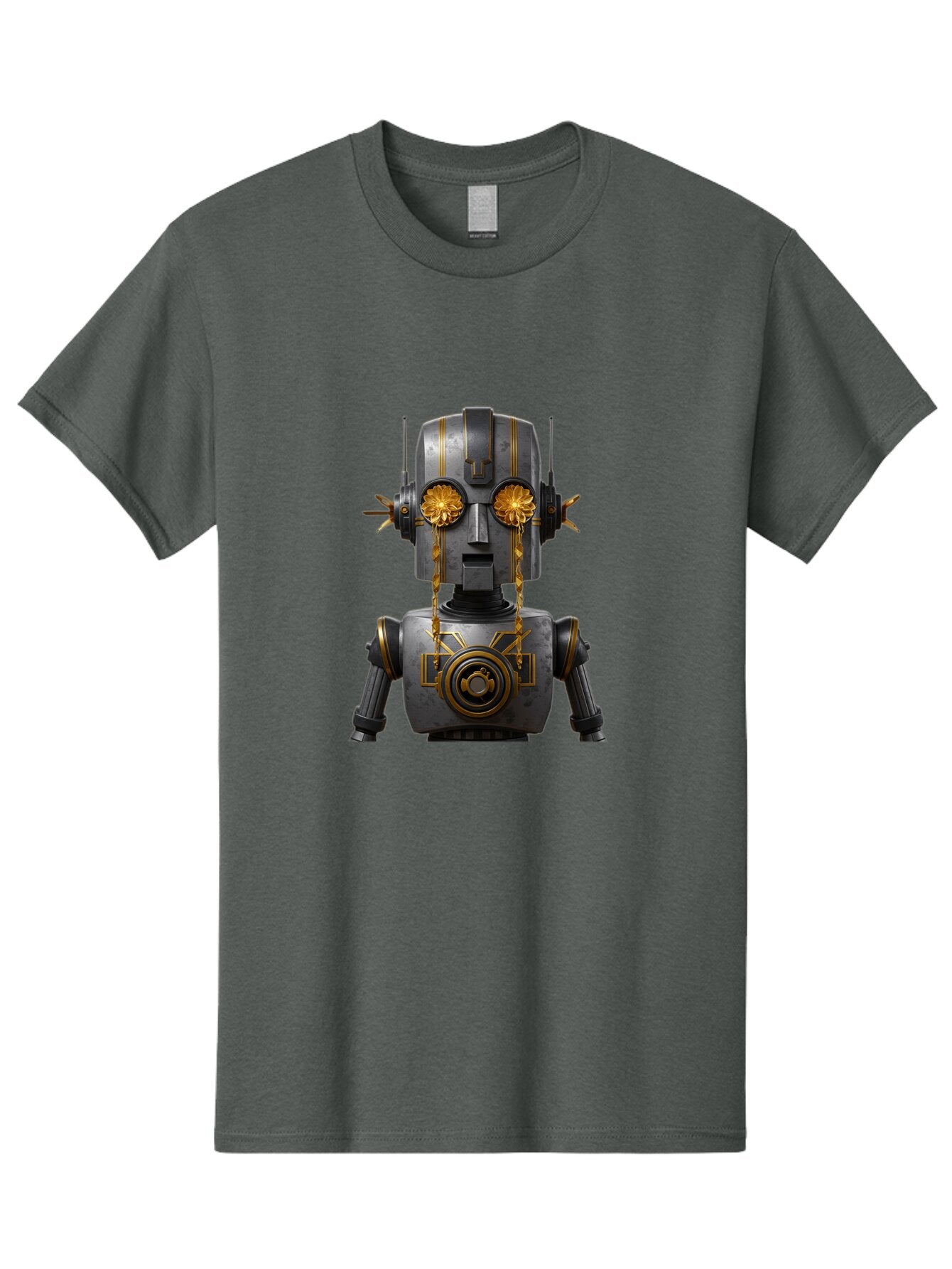 Crying-Robot-1 Men'S Graphic Tee, 100% Cotton, Comfortable Casual Summer Wear, Machine Washable, Vintage Camera, Old Camera, Antique Camera, Black Camera, Classic Photography, Photography Equipment, Nostalgic Device, Film Camera, Camera Art Bap314 2