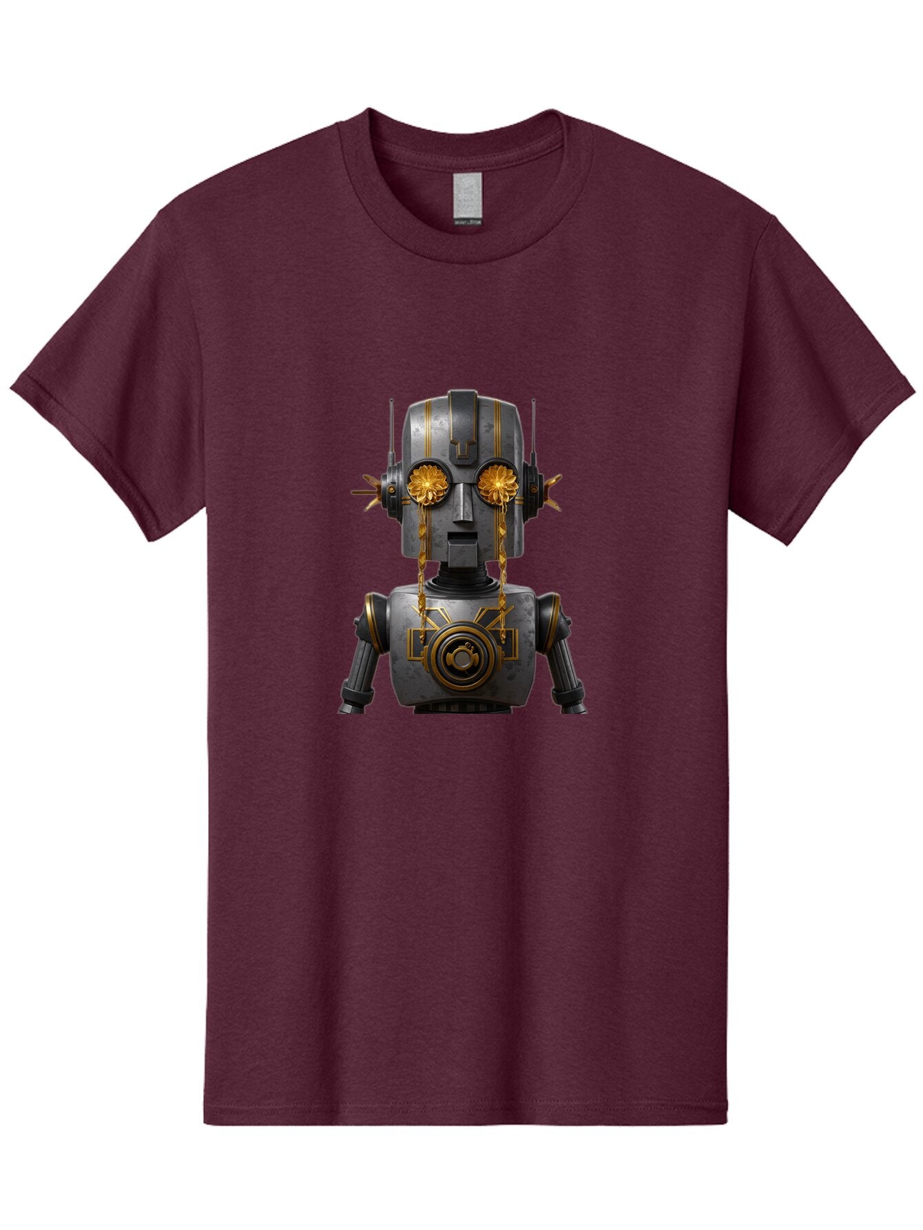 Crying-Robot-1 Men'S Graphic Tee, 100% Cotton, Comfortable Casual Summer Wear, Machine Washable, Vintage Camera, Old Camera, Antique Camera, Black Camera, Classic Photography, Photography Equipment, Nostalgic Device, Film Camera, Camera Art Bap314 7