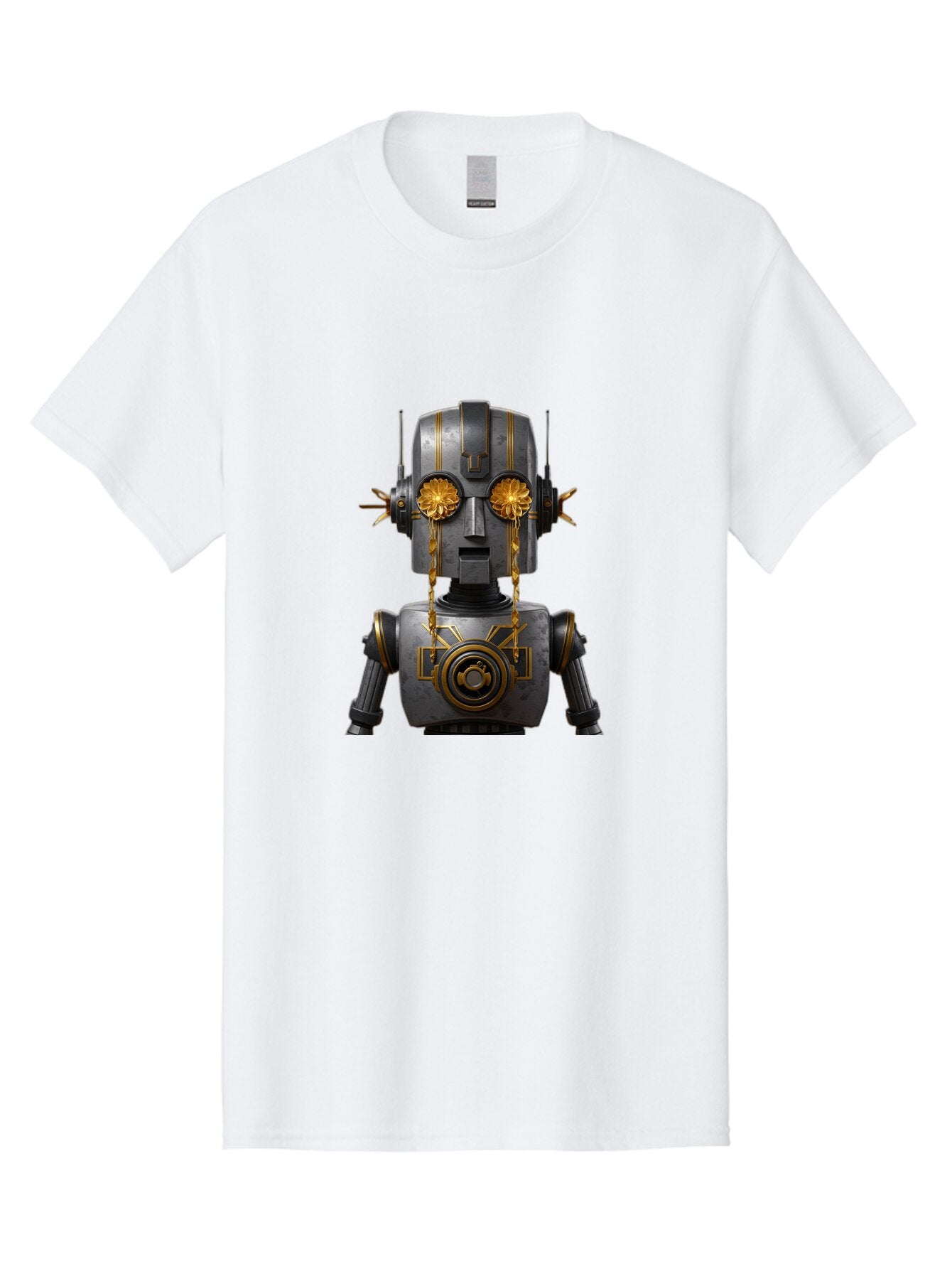 Crying-Robot-1 Men'S Graphic Tee, 100% Cotton, Comfortable Casual Summer Wear, Machine Washable, Vintage Camera, Old Camera, Antique Camera, Black Camera, Classic Photography, Photography Equipment, Nostalgic Device, Film Camera, Camera Art Bap314 5