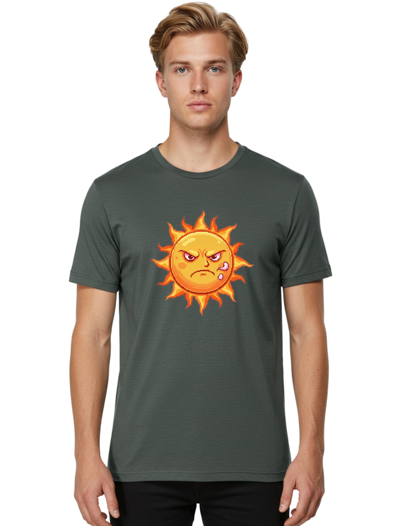 Crying-Sun-1 Men'S Graphic Tee, 100% Cotton, Comfortable Casual Summer Wear, Machine Washable, Vintage Camera, Old Camera, Antique Camera, Black Camera, Classic Photography, Photography Equipment, Nostalgic Device, Film Camera, Camera Art Bap319 17
