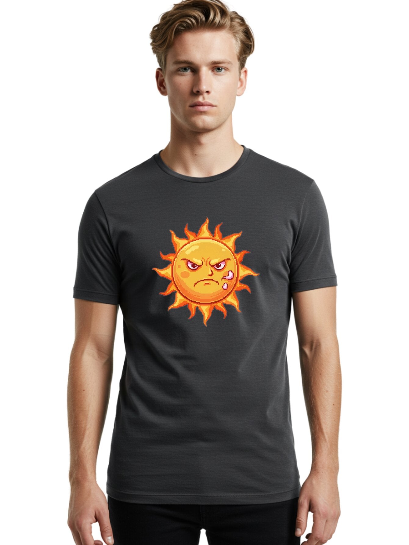 Crying-Sun-1 Men'S Graphic Tee, 100% Cotton, Comfortable Casual Summer Wear, Machine Washable, Vintage Camera, Old Camera, Antique Camera, Black Camera, Classic Photography, Photography Equipment, Nostalgic Device, Film Camera, Camera Art Bap319 26