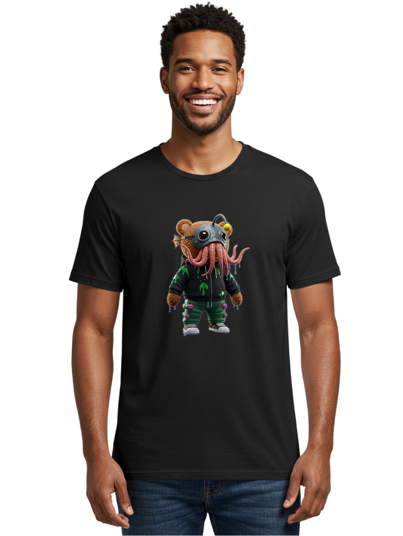 Cthulhu-Bear Men'S Graphic Tee, 100% Cotton, Comfortable Casual Summer Wear, Machine Washable, Vintage Camera, Old Camera, Antique Camera, Black Camera, Classic Photography, Photography Equipment, Nostalgic Device, Film Camera, Camera Art Bap321 27