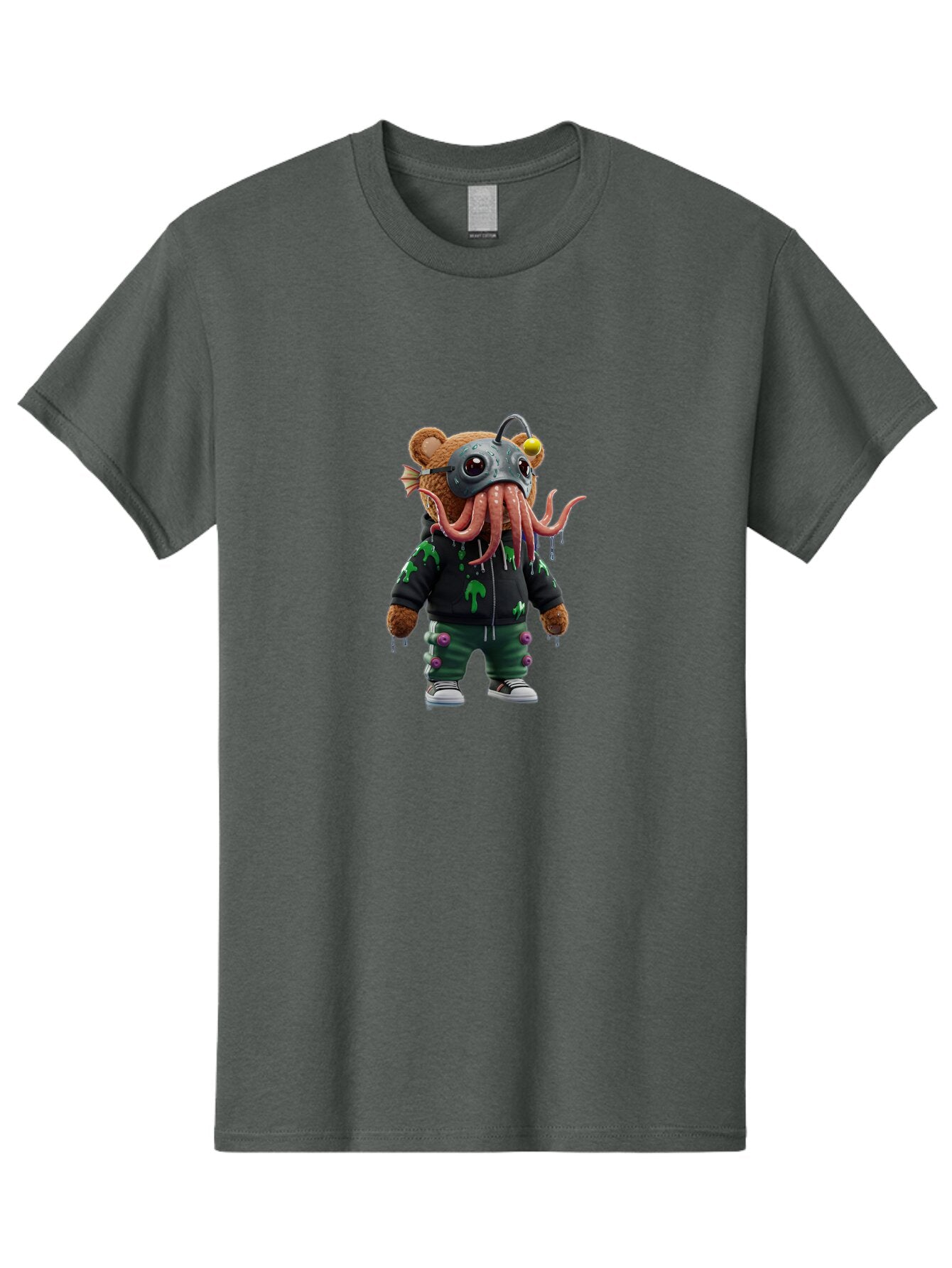 Cthulhu-Bear Men'S Graphic Tee, 100% Cotton, Comfortable Casual Summer Wear, Machine Washable, Vintage Camera, Old Camera, Antique Camera, Black Camera, Classic Photography, Photography Equipment, Nostalgic Device, Film Camera, Camera Art Bap321 6