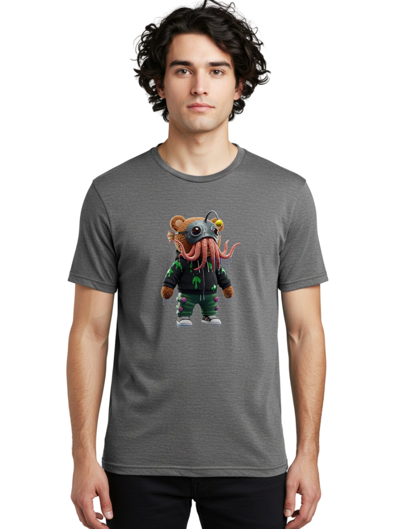Cthulhu-Bear Men'S Graphic Tee, 100% Cotton, Comfortable Casual Summer Wear, Machine Washable, Vintage Camera, Old Camera, Antique Camera, Black Camera, Classic Photography, Photography Equipment, Nostalgic Device, Film Camera, Camera Art Bap321 30