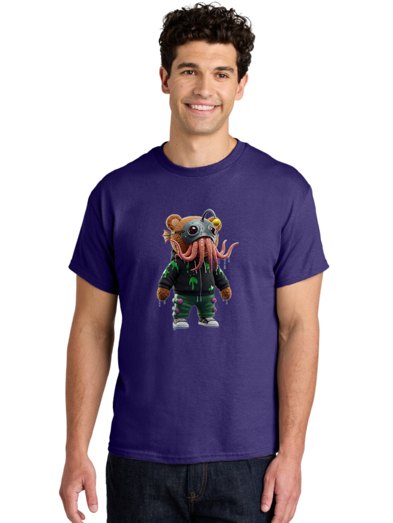 Cthulhu-Bear Men'S Graphic Tee, 100% Cotton, Comfortable Casual Summer Wear, Machine Washable, Vintage Camera, Old Camera, Antique Camera, Black Camera, Classic Photography, Photography Equipment, Nostalgic Device, Film Camera, Camera Art Bap321 26