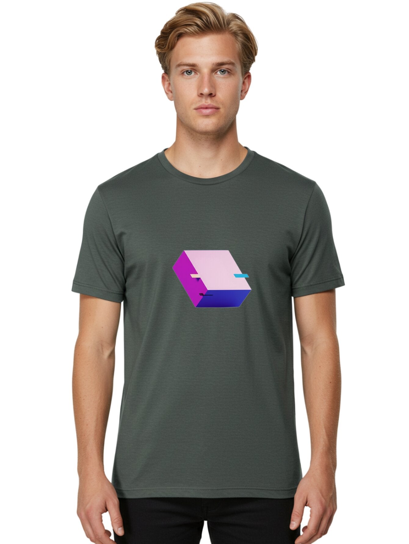 Cube Men'S Graphic Tee, 100% Cotton, Comfortable Casual Summer Wear, Machine Washable, Vintage Camera, Old Camera, Antique Camera, Black Camera, Classic Photography, Photography Equipment, Nostalgic Device, Film Camera, Camera Art Bap323 22