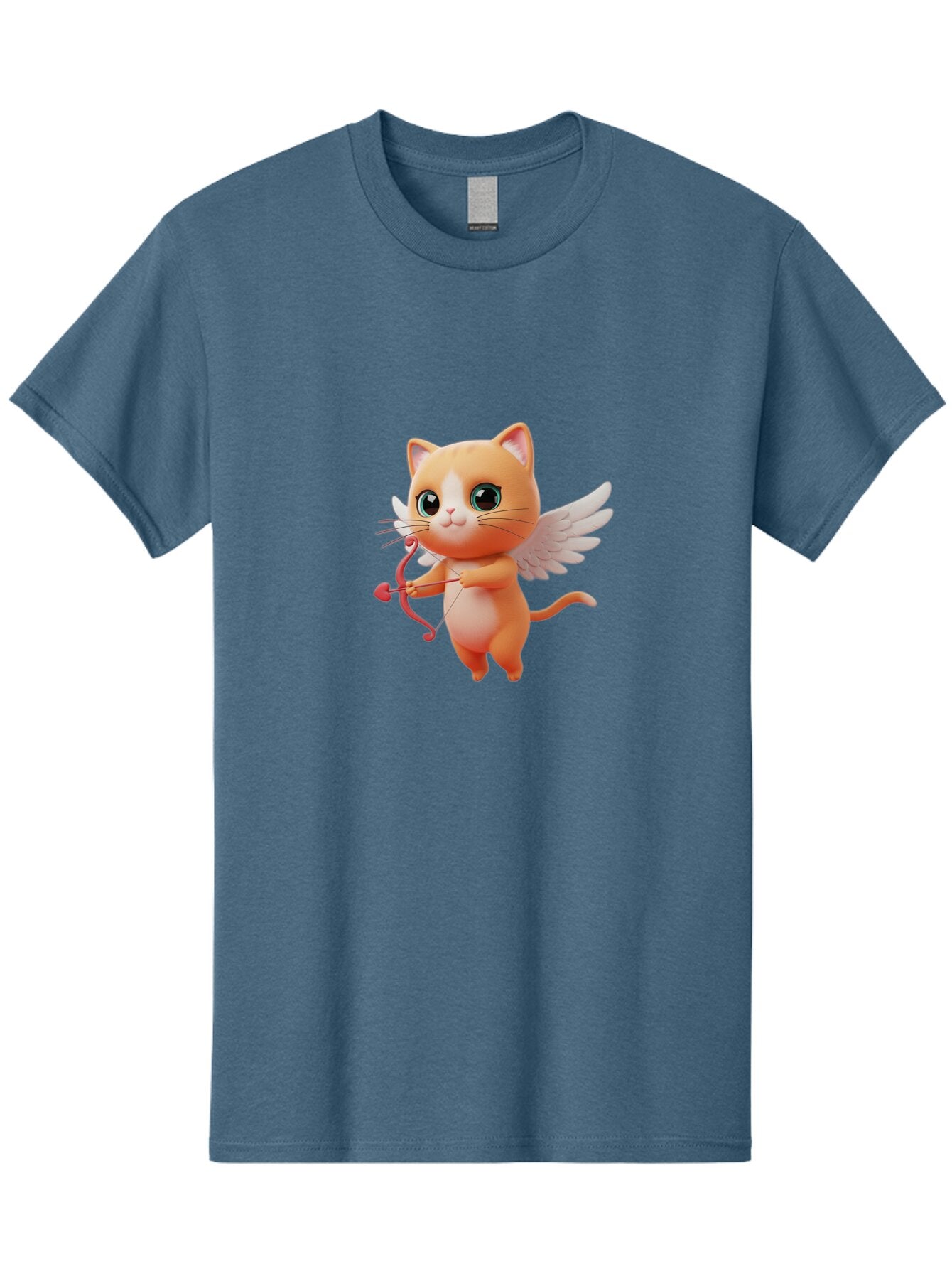 Cupid-Cat-1 Men'S Graphic Tee, 100% Cotton, Comfortable Casual Summer Wear, Machine Washable, Vintage Camera, Old Camera, Antique Camera, Black Camera, Classic Photography, Photography Equipment, Nostalgic Device, Film Camera, Camera Art Bap324 12