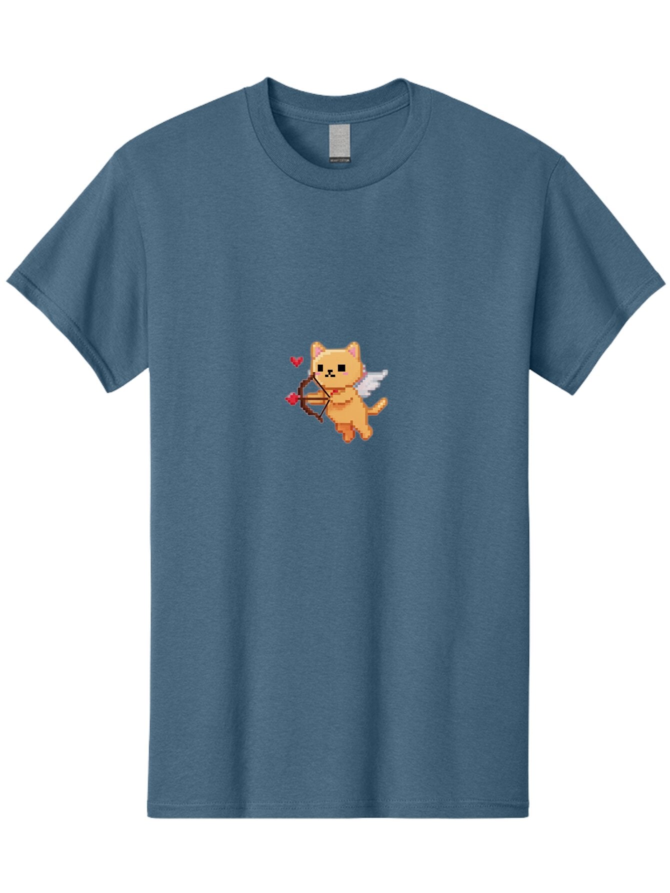 Cupid-Cat-4 Men'S Graphic Tee, 100% Cotton, Comfortable Casual Summer Wear, Machine Washable, Vintage Camera, Old Camera, Antique Camera, Black Camera, Classic Photography, Photography Equipment, Nostalgic Device, Film Camera, Camera Art Bap327 8