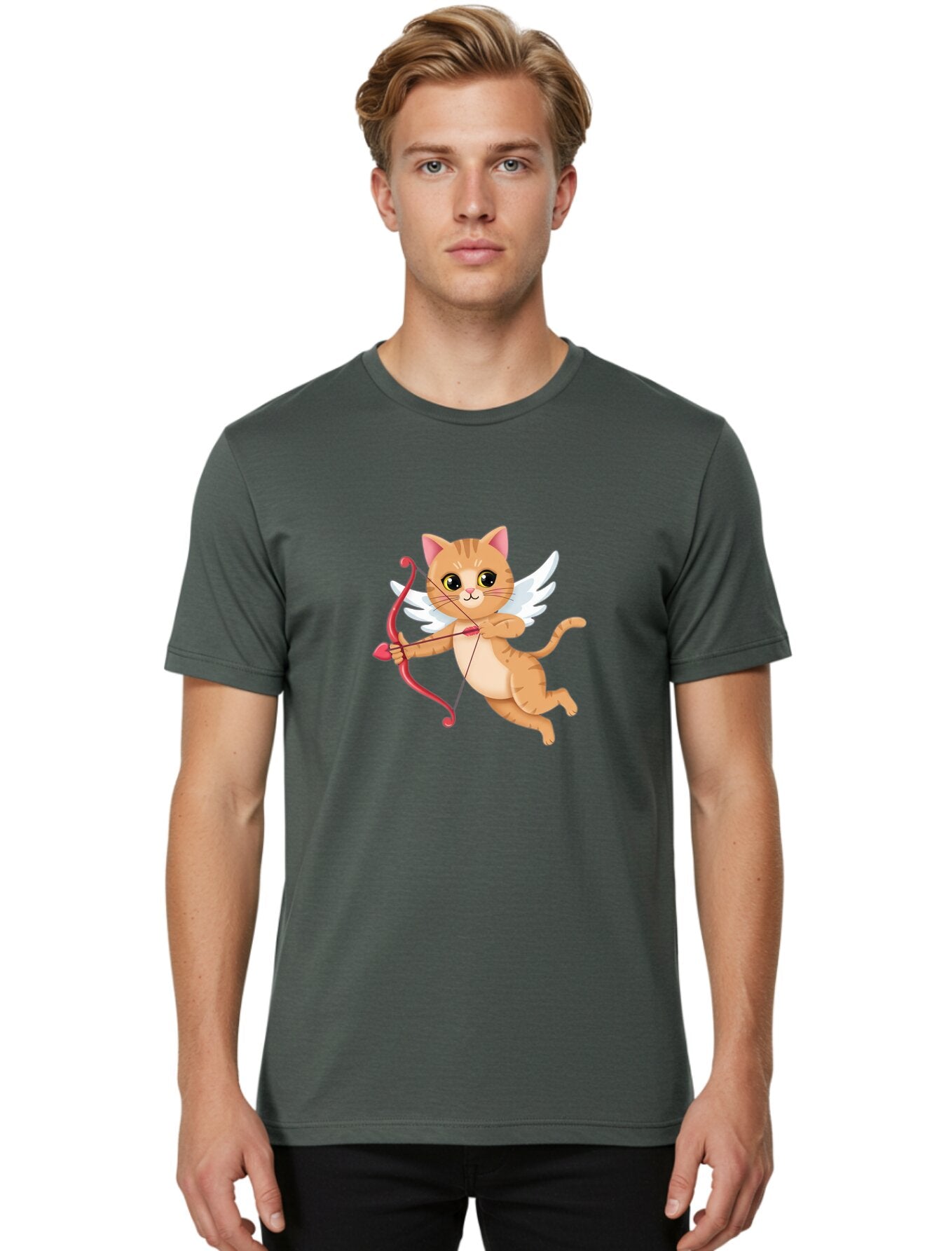 Cupid-Cat Men'S Graphic Tee, 100% Cotton, Comfortable Casual Summer Wear, Machine Washable, Vintage Camera, Old Camera, Antique Camera, Black Camera, Classic Photography, Photography Equipment, Nostalgic Device, Film Camera, Camera Art Bap328 16