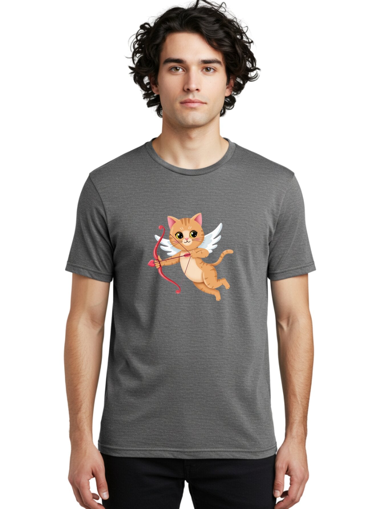 Cupid-Cat Men'S Graphic Tee, 100% Cotton, Comfortable Casual Summer Wear, Machine Washable, Vintage Camera, Old Camera, Antique Camera, Black Camera, Classic Photography, Photography Equipment, Nostalgic Device, Film Camera, Camera Art Bap328 25