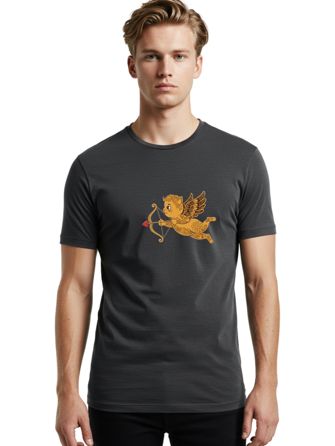 Cupid-Kitty Men'S Graphic Tee, 100% Cotton, Comfortable Casual Summer Wear, Machine Washable, Vintage Camera, Old Camera, Antique Camera, Black Camera, Classic Photography, Photography Equipment, Nostalgic Device, Film Camera, Camera Art Bap330 29